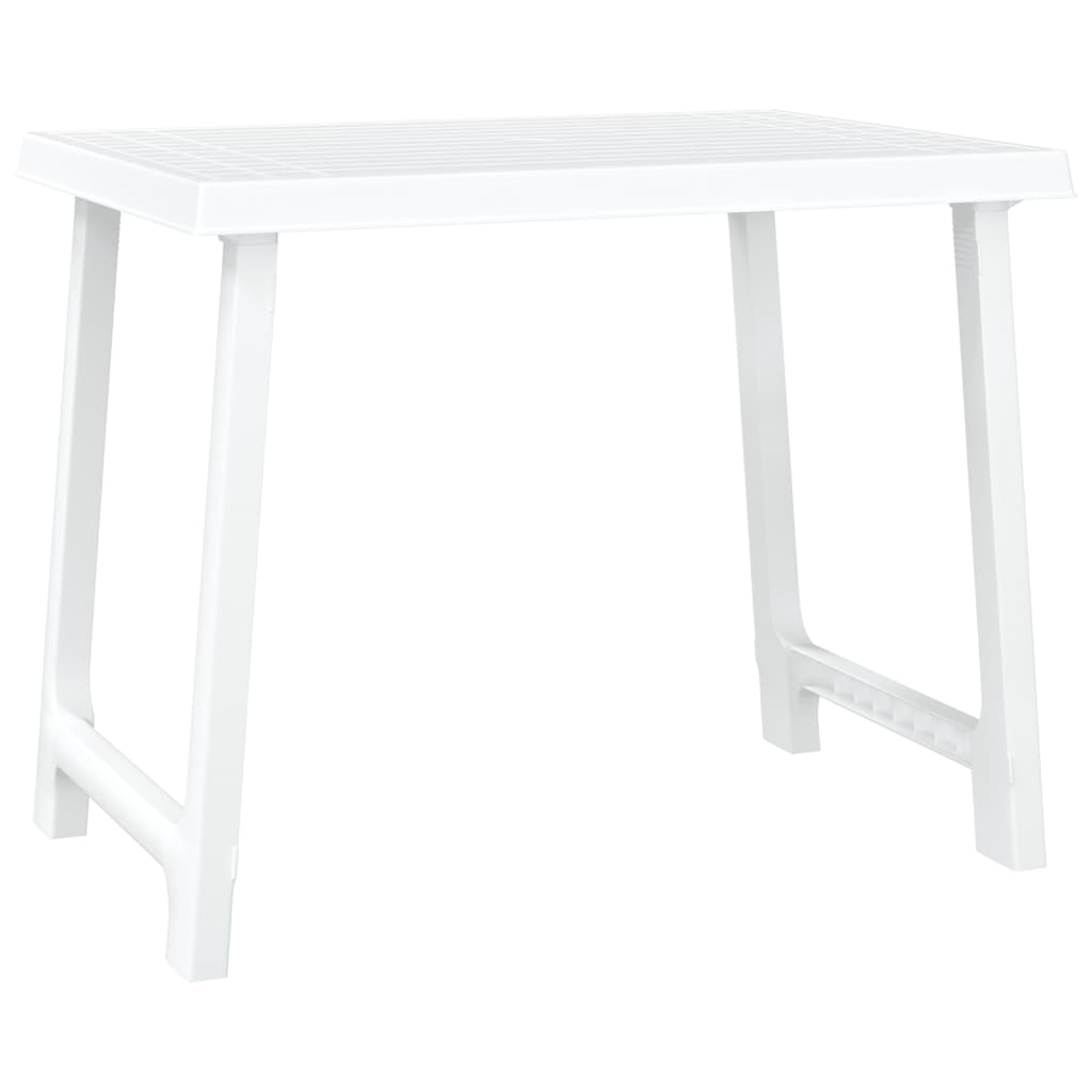 Maison Exclusive - Campingtisch Weiß 79x56x64 Cm Pp Holzoptik