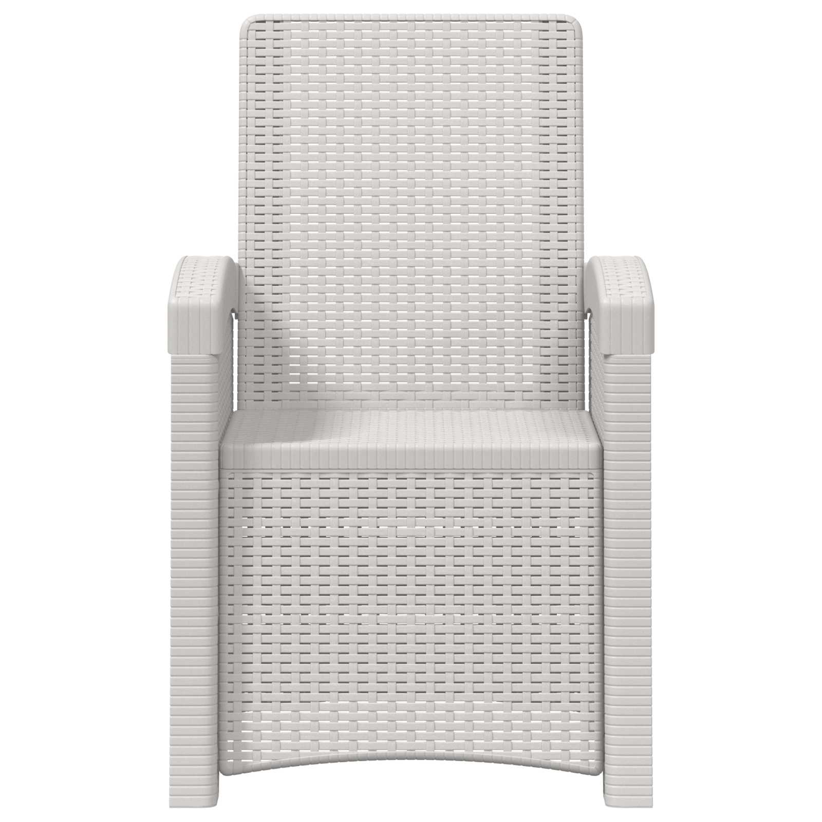 Maison Exclusive - Liegesessel Garten Rattan-optik Weiß Pp