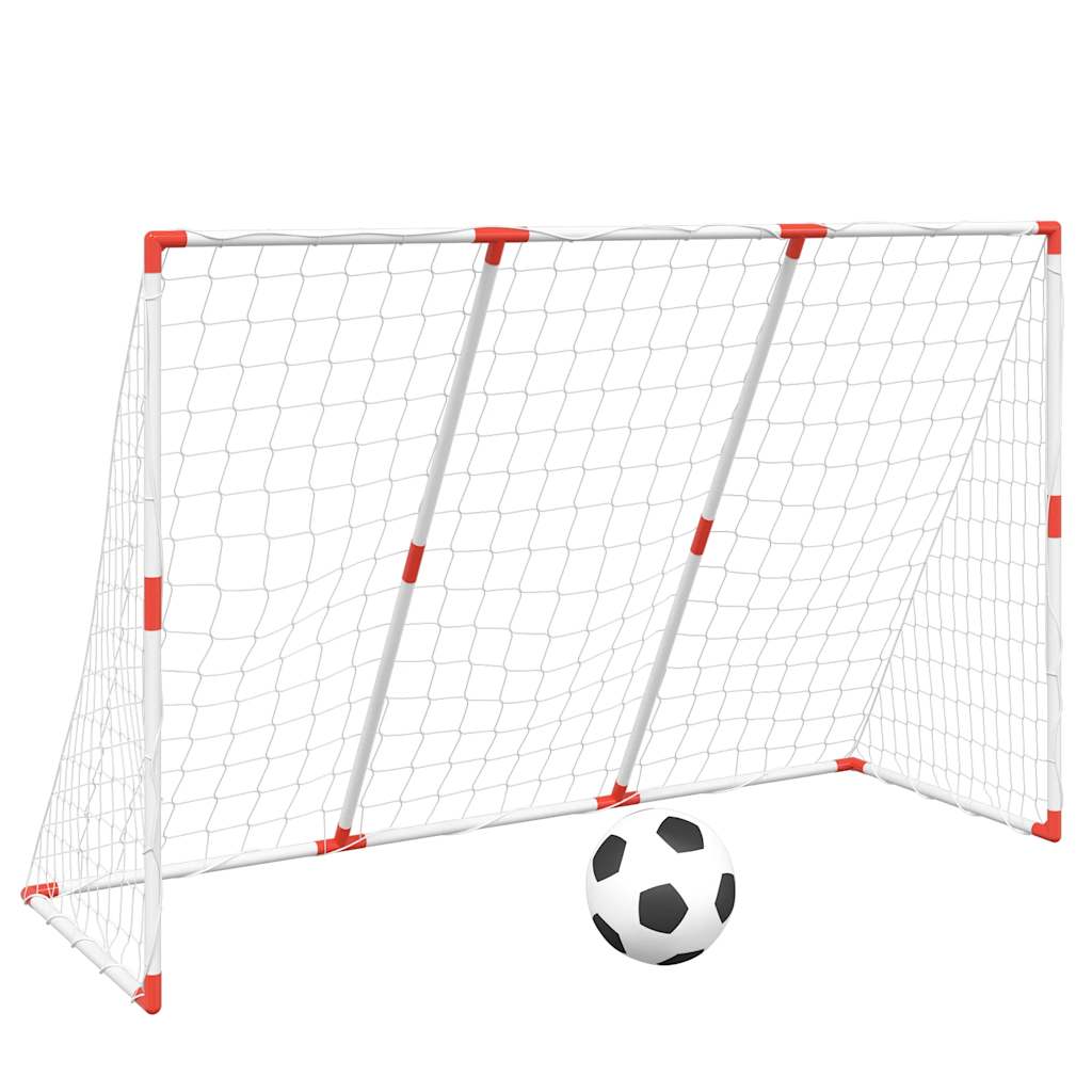 Maison Exclusive - Fußballtor Für Kinder Mit Bällen 2-in-1 Weiß 1