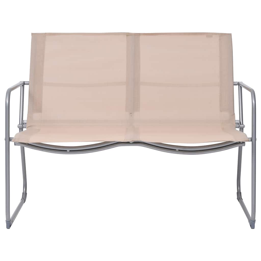Maison Exclusive - 4-tlg. Garten-lounge-set Stoff Und Stahl Creme