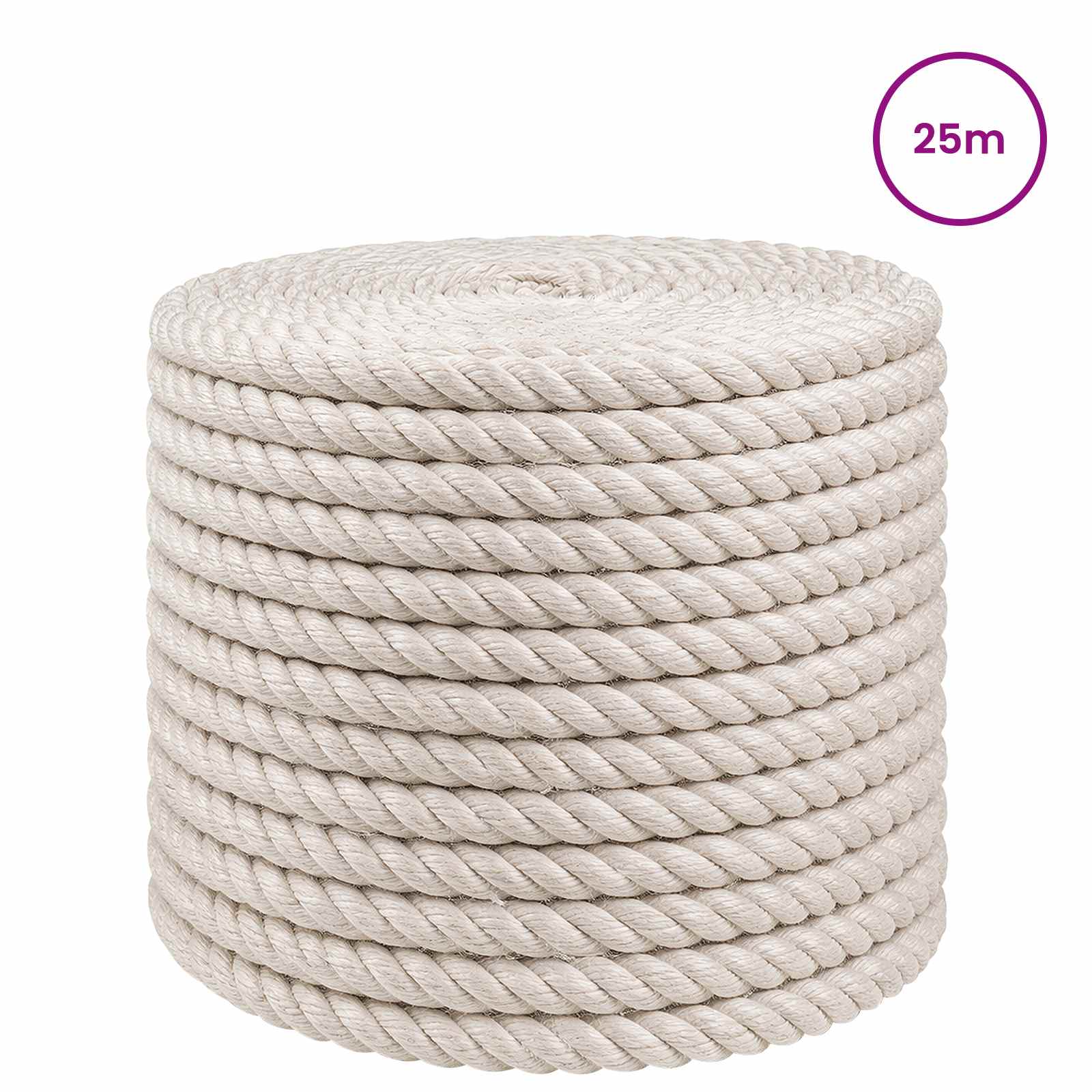 Maison Exclusive - Juteseil 12 Mm Weiß 100% Tossa Jute