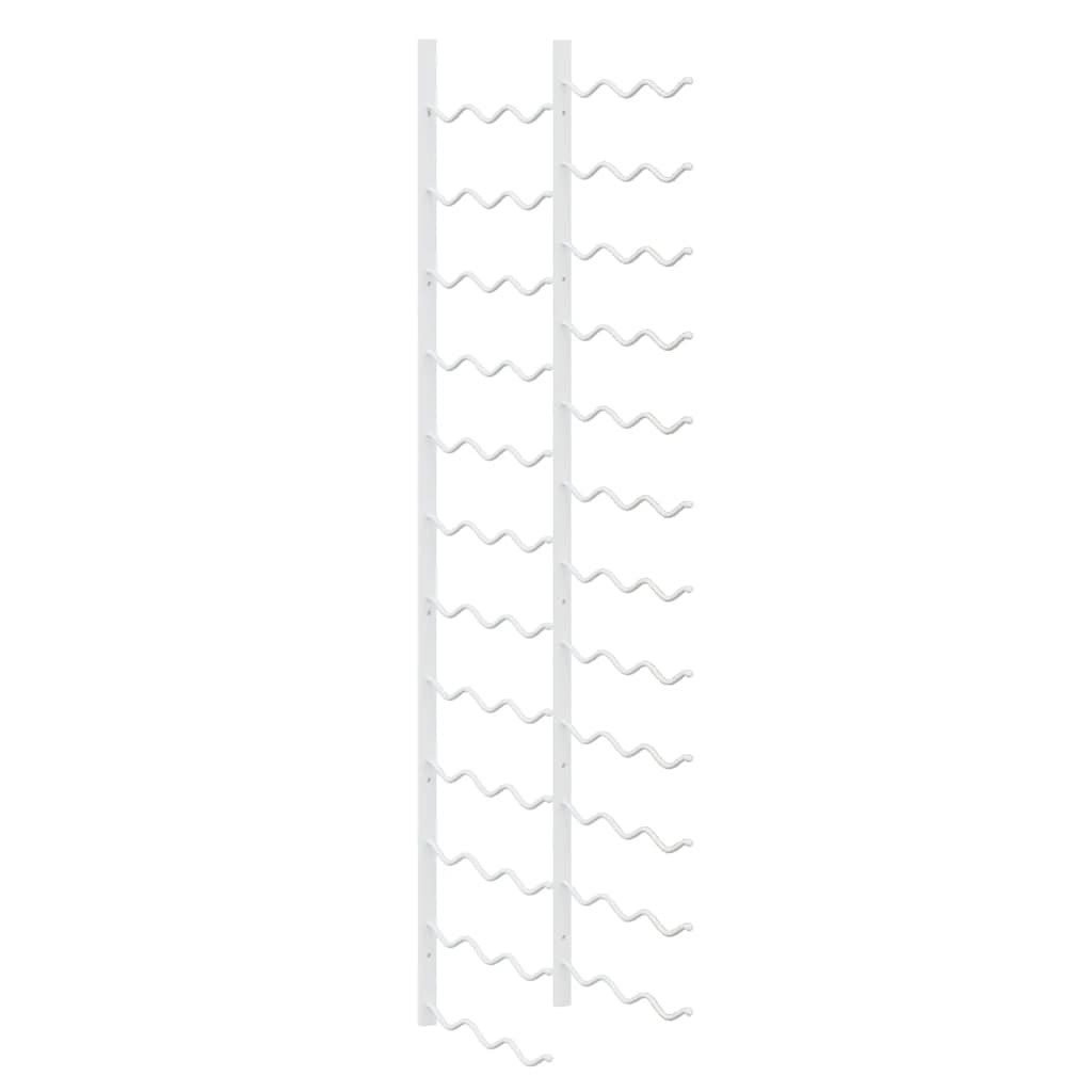 Maison Exclusive - Wand-weinregal Für 36 Flaschen Weiß Eisen