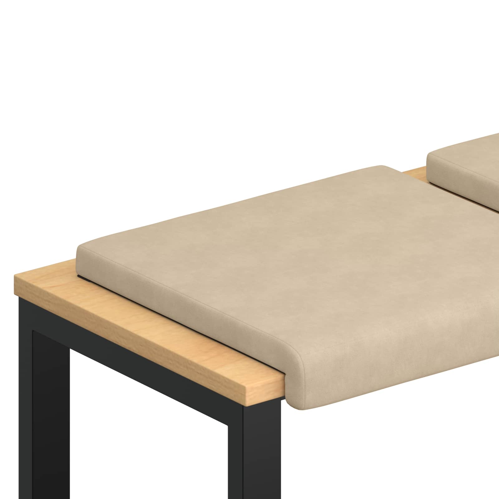Maison Exclusive - Bankkissen 4 Stk. Mikrofaser Creme Tiefe 35 Cm