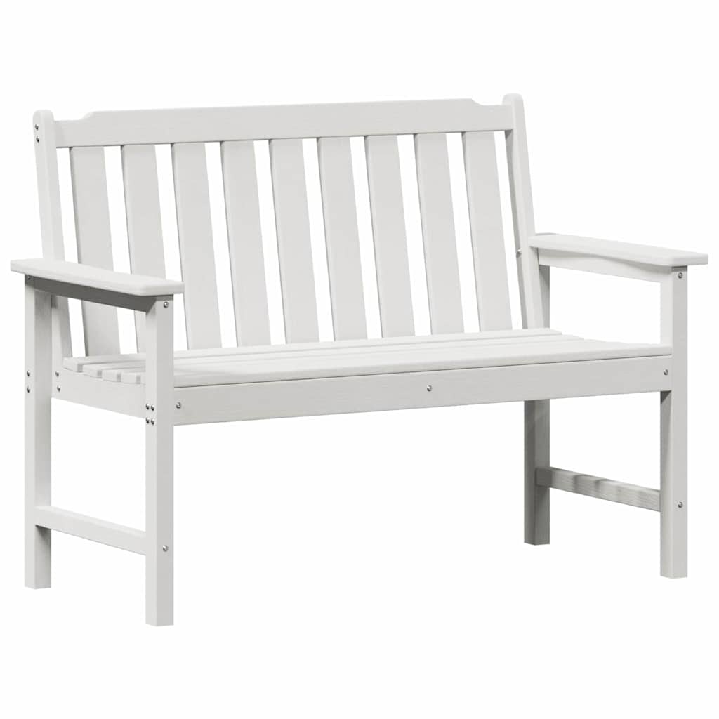 Maison Exclusive - Gartenbank Weiß 120 X 59 X 88 Cm Hdpe