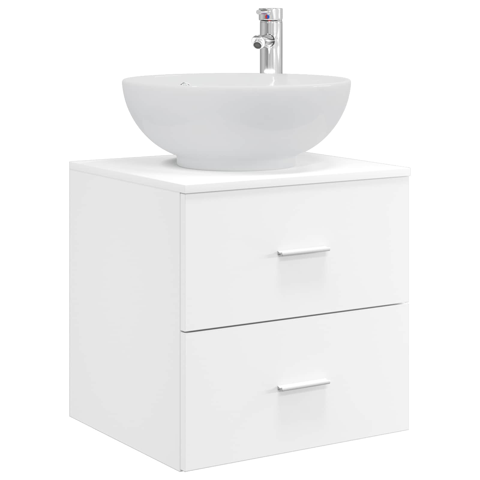 Maison Exclusive - Wandmontierte Waschtisch Weiß 49,5 X 44,5 X 66