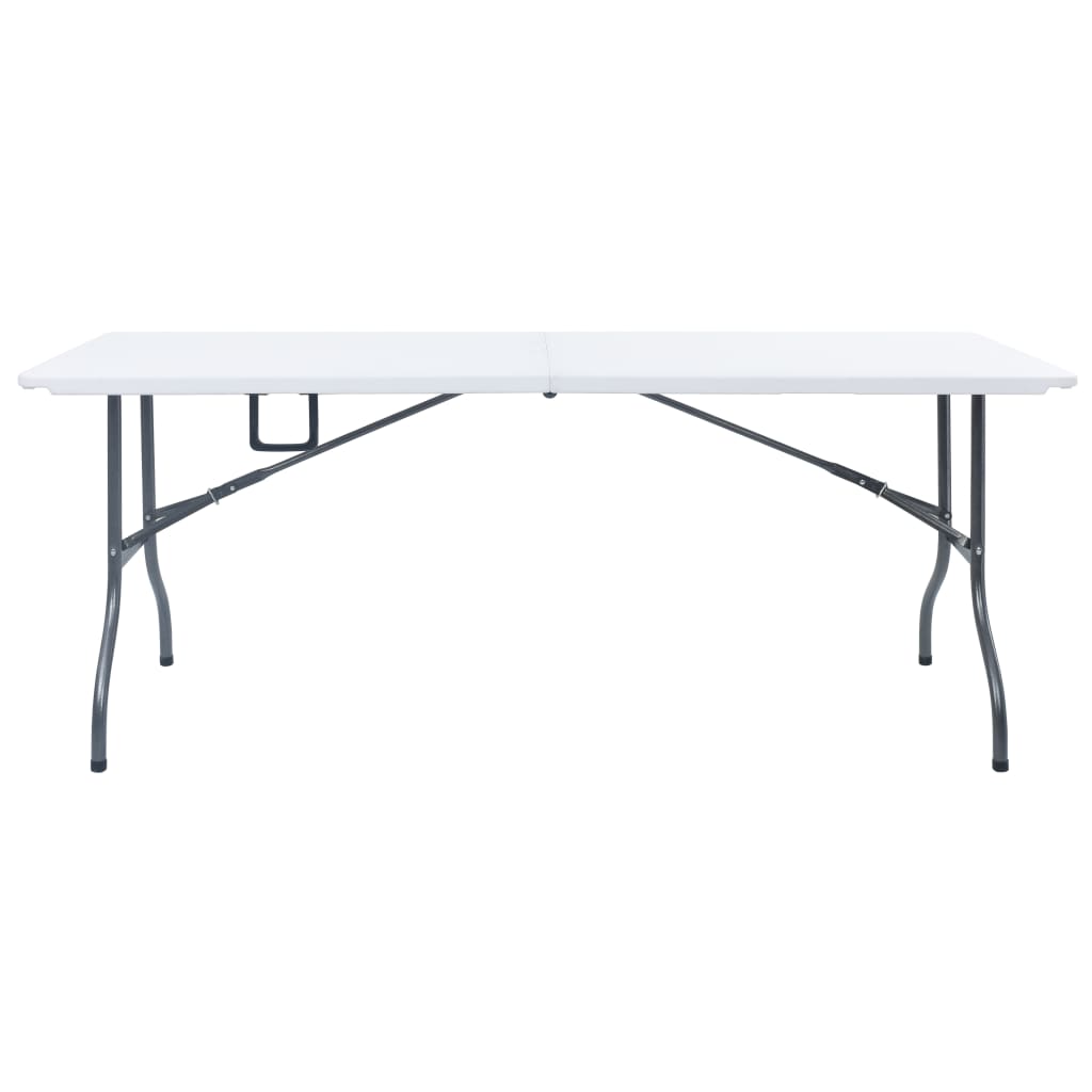 Maison Exclusive - Gartentisch Klappbar Weiß 180x72x72 Cm Hdpe