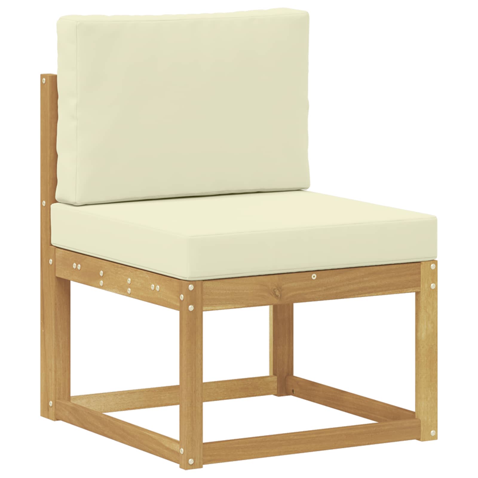 Maison Exclusive - Outdoor-sofagarnitur Weiß Und Creme 59 X 63 X
