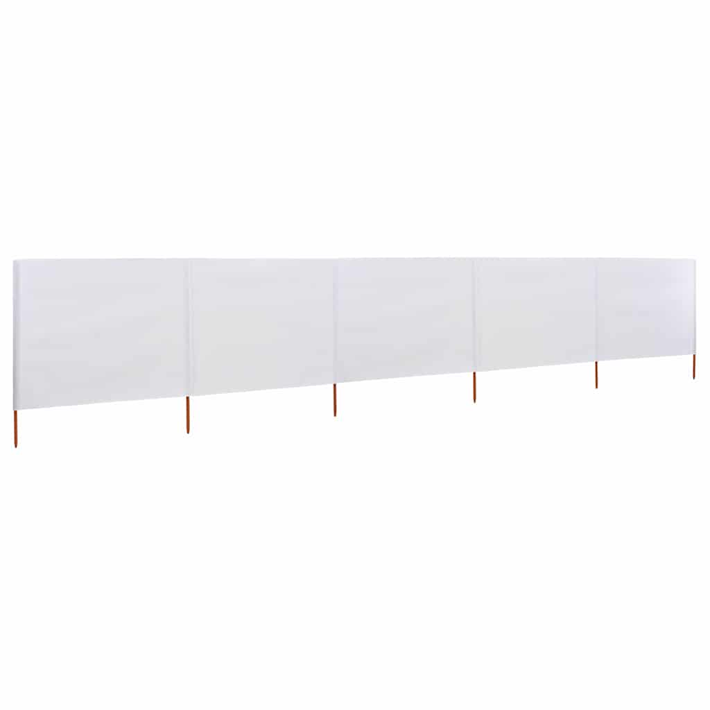 Maison Exclusive - 5-teiliges Windschutzgewebe 600 X 120 Cm Sandw