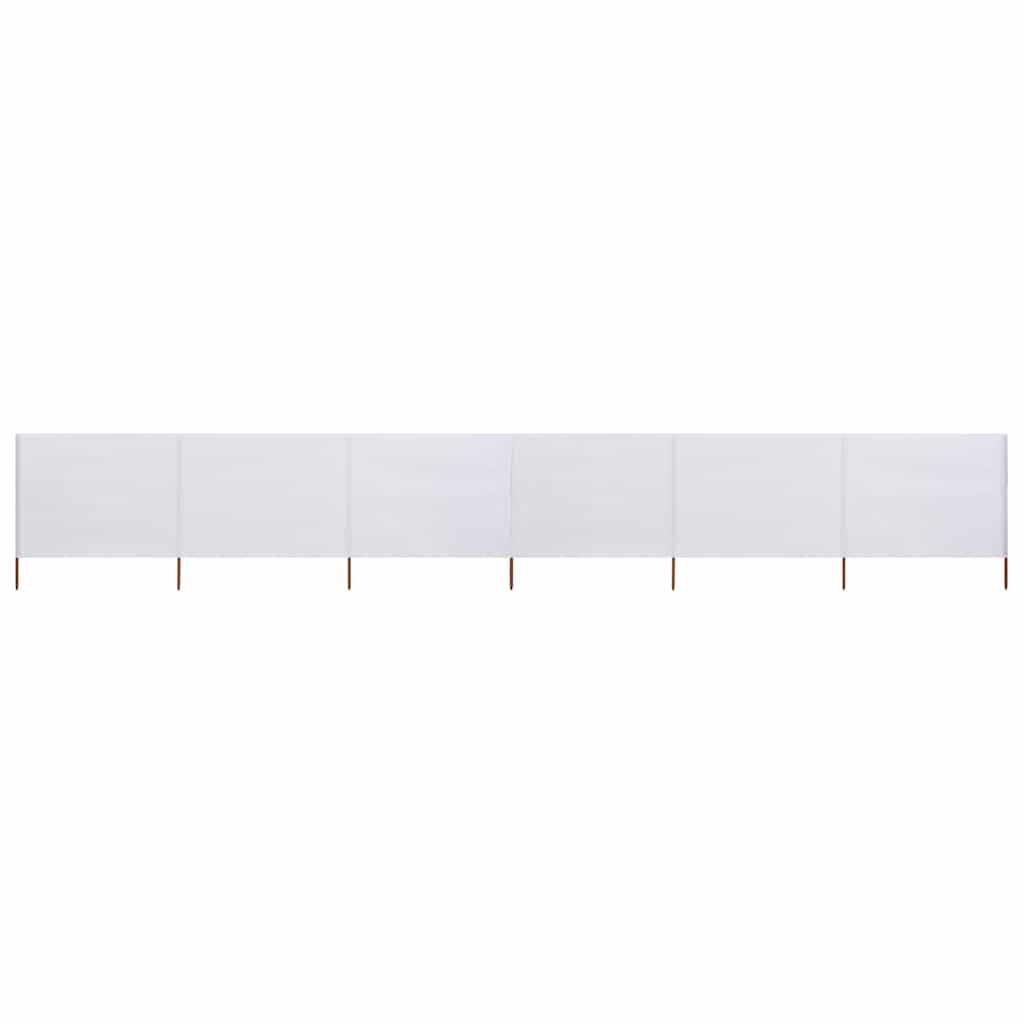 Maison Exclusive - 6-teiliges Windschutzgewebe 800 X 80 Cm Weiß