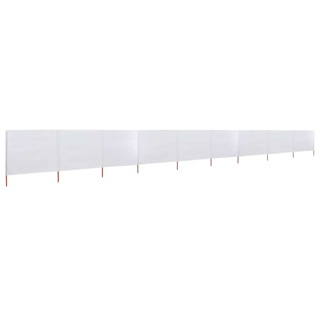 Maison Exclusive - 9-teiliges Windschutzgewebe 1200 X 120 Cm Sand