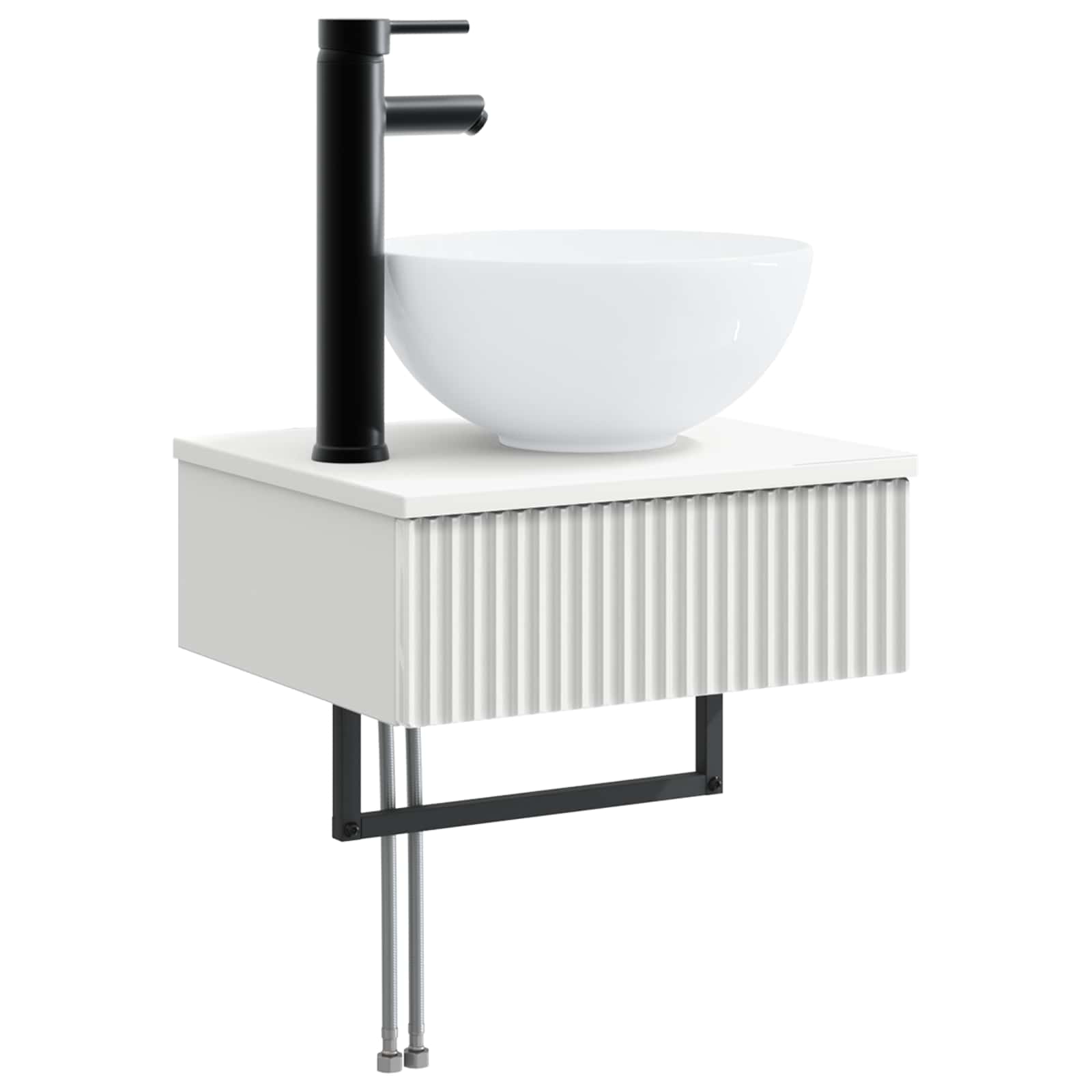 Maison Exclusive - Wandmontiertes Waschbecken Weiß 40 X 35 X 39 C