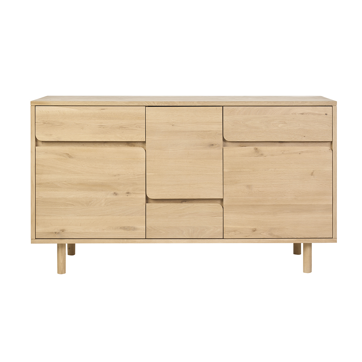 Waschtisch Aus Hellem Holz, Massive Eiche L140 Cm Sinclair