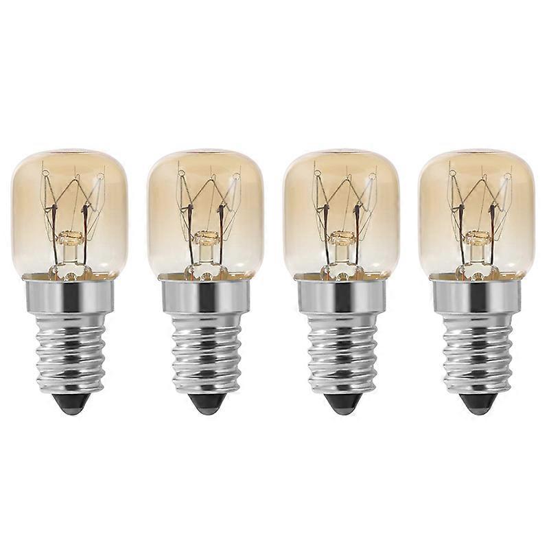 4 Stück E14 Ofenlampen, 15 W, Mit Klarer Kappe