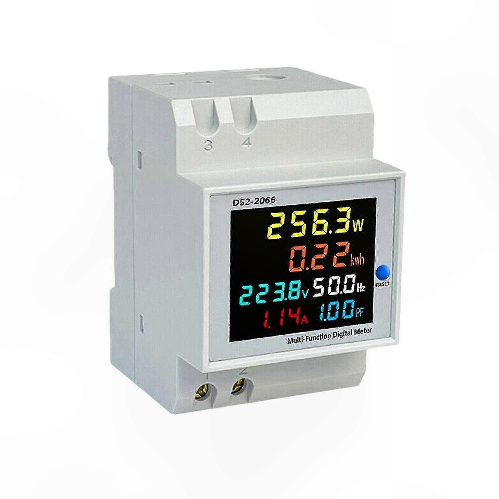Din-schienen-energiezähler, 40–300 V Ac, Max. 100 A Stromstärke