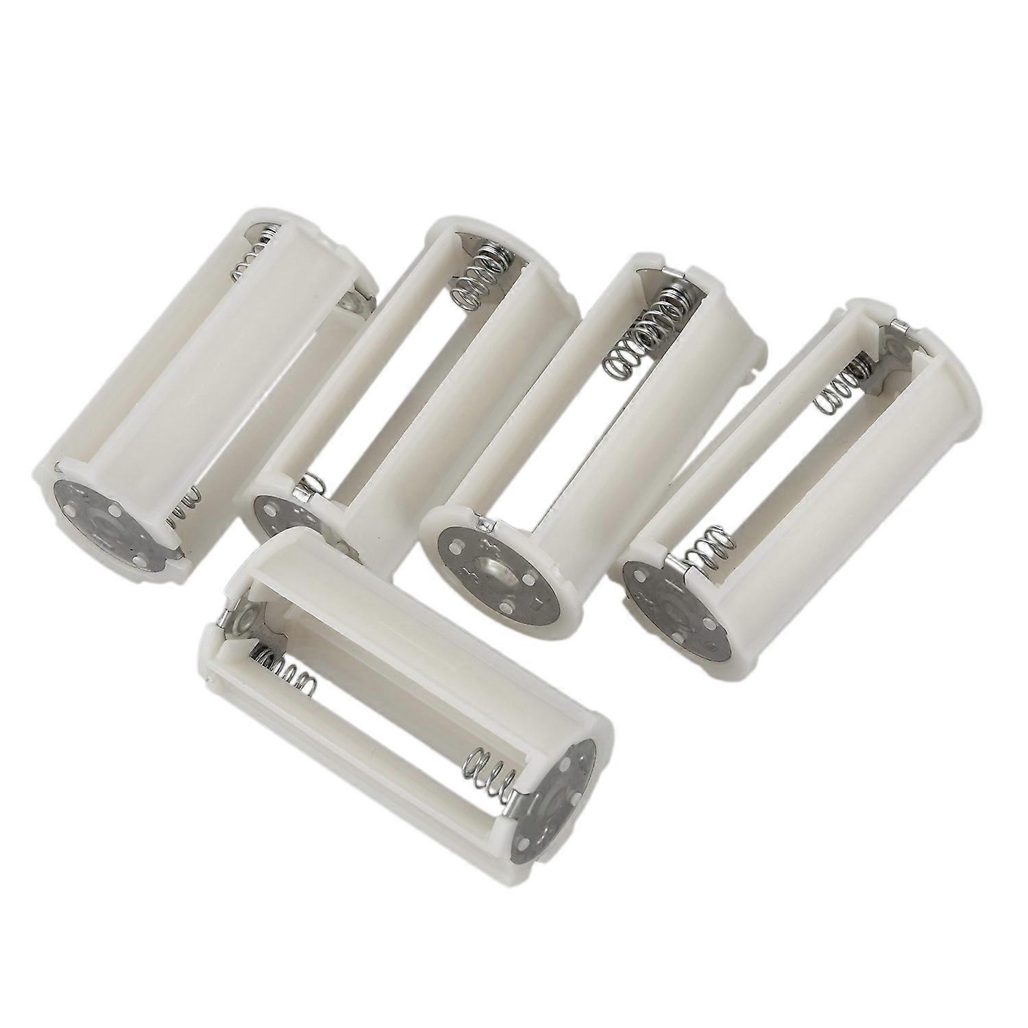 5er-pack Zylindrische Batteriehalter Aus Kunststoff Für 3 Aa-batterien (1,5 V), Reihenschaltung, Schwarz, Ideal Für Diy-projekte