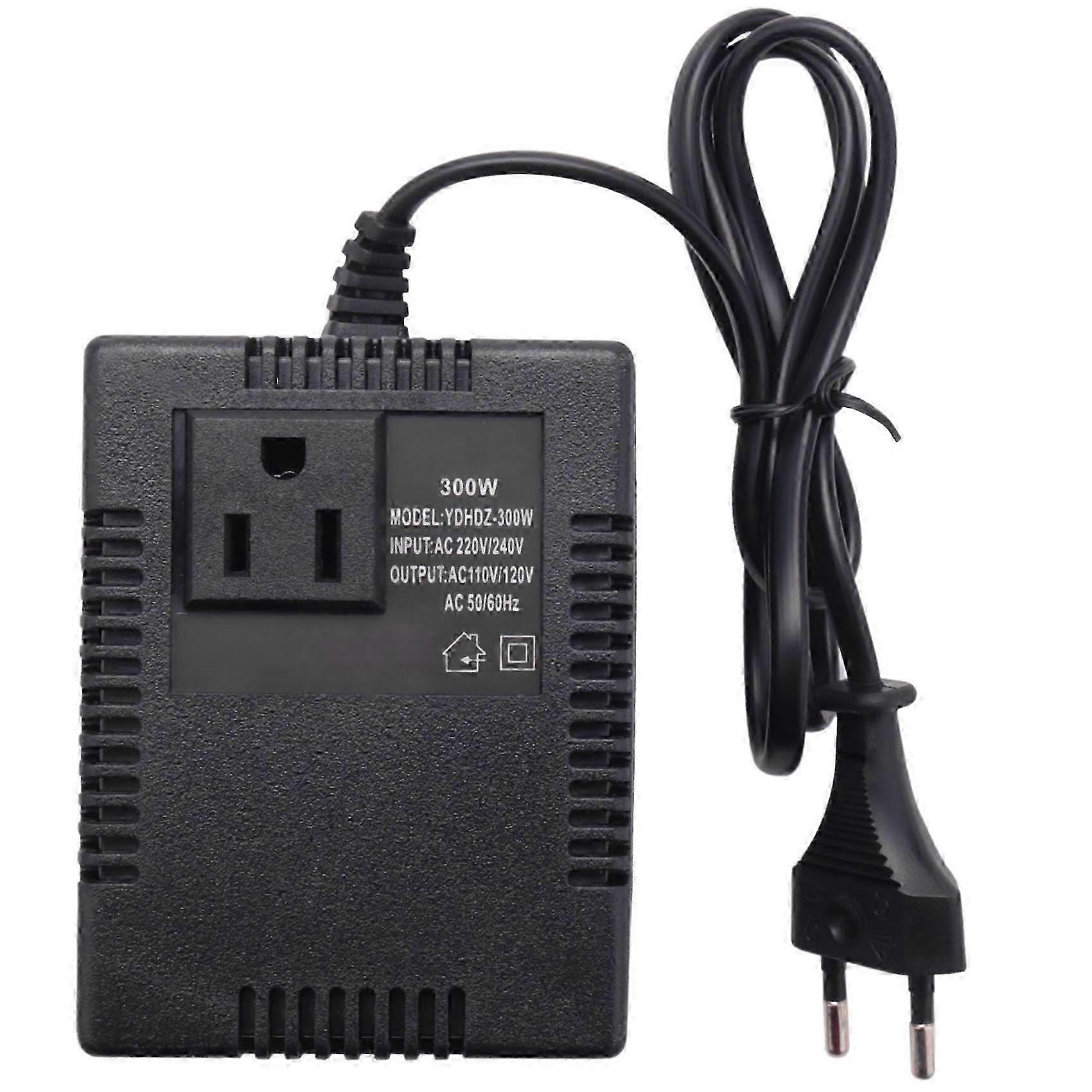 Spannungswandler 220 V Auf 110 V Mit Eu-stecker, Internationaler Reiseadapter, Kompakter Abwärtstransformator Für Elektrische Geräte, Tragbare Stromversorgungslösung