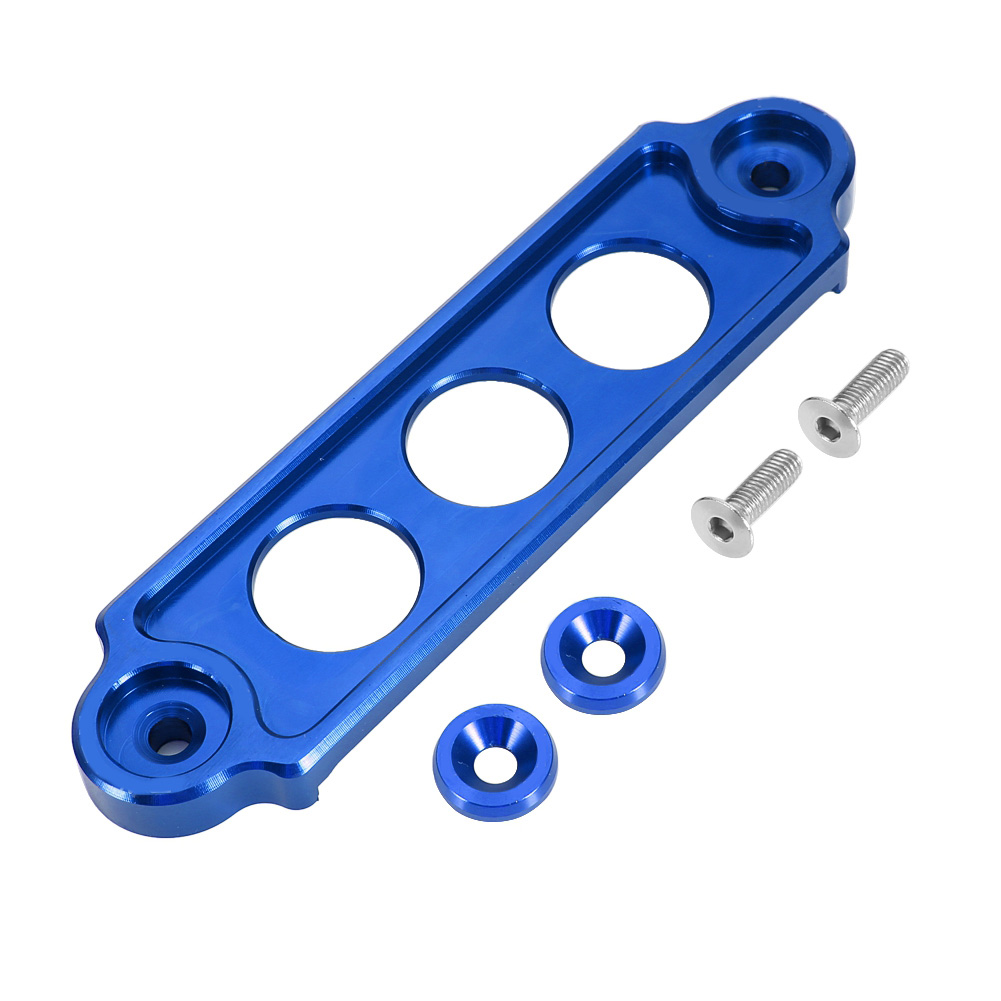 Universelle 14 Cm Batteriehalterung Aus Aluminiumlegierung, 3-loch-stützstange (blau)