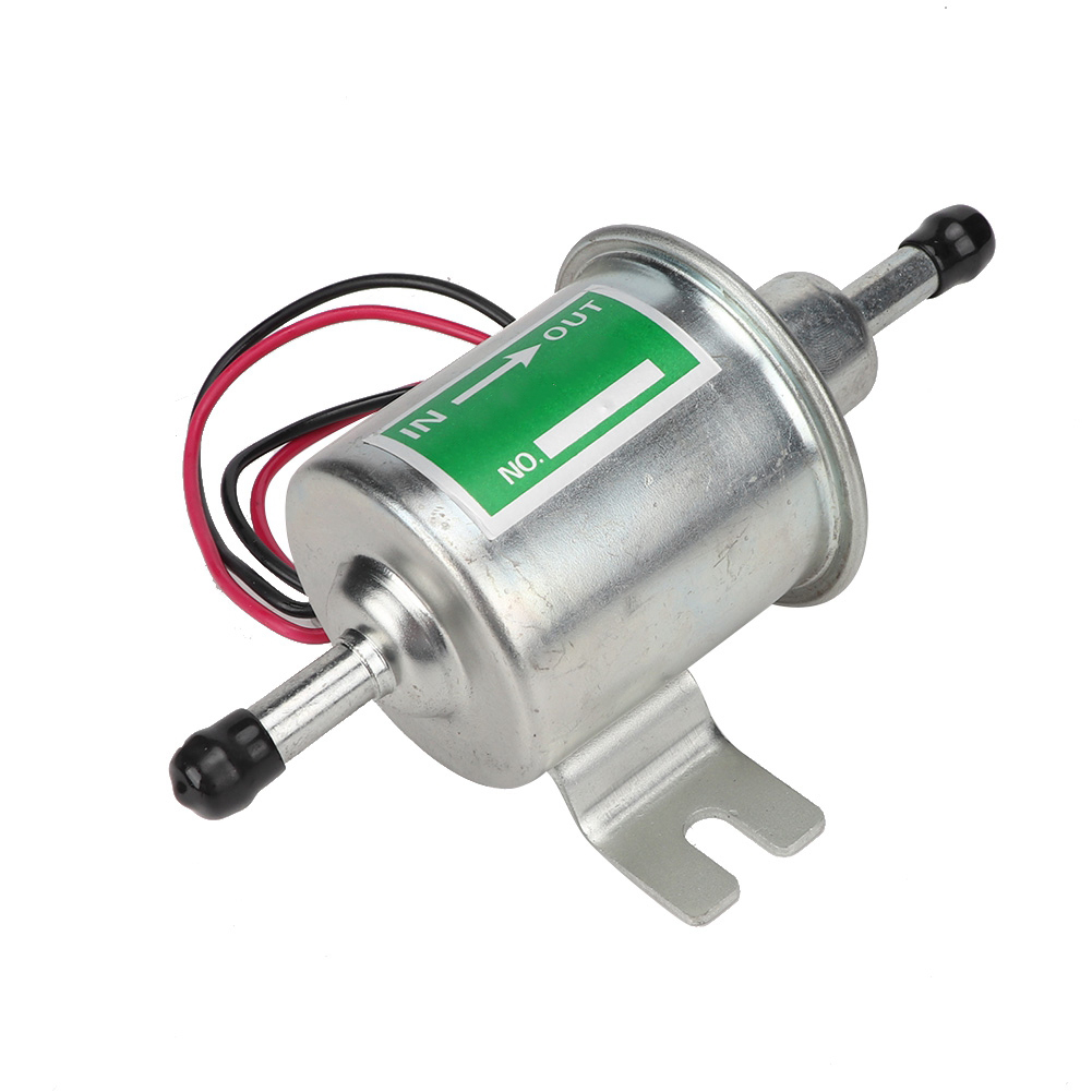 Universelle 24-v-elektrokraftstoffpumpe Für Auto/boot, Inline-kraftstofffilter Für Benzin Und Diesel, Silber, Ersatzteil