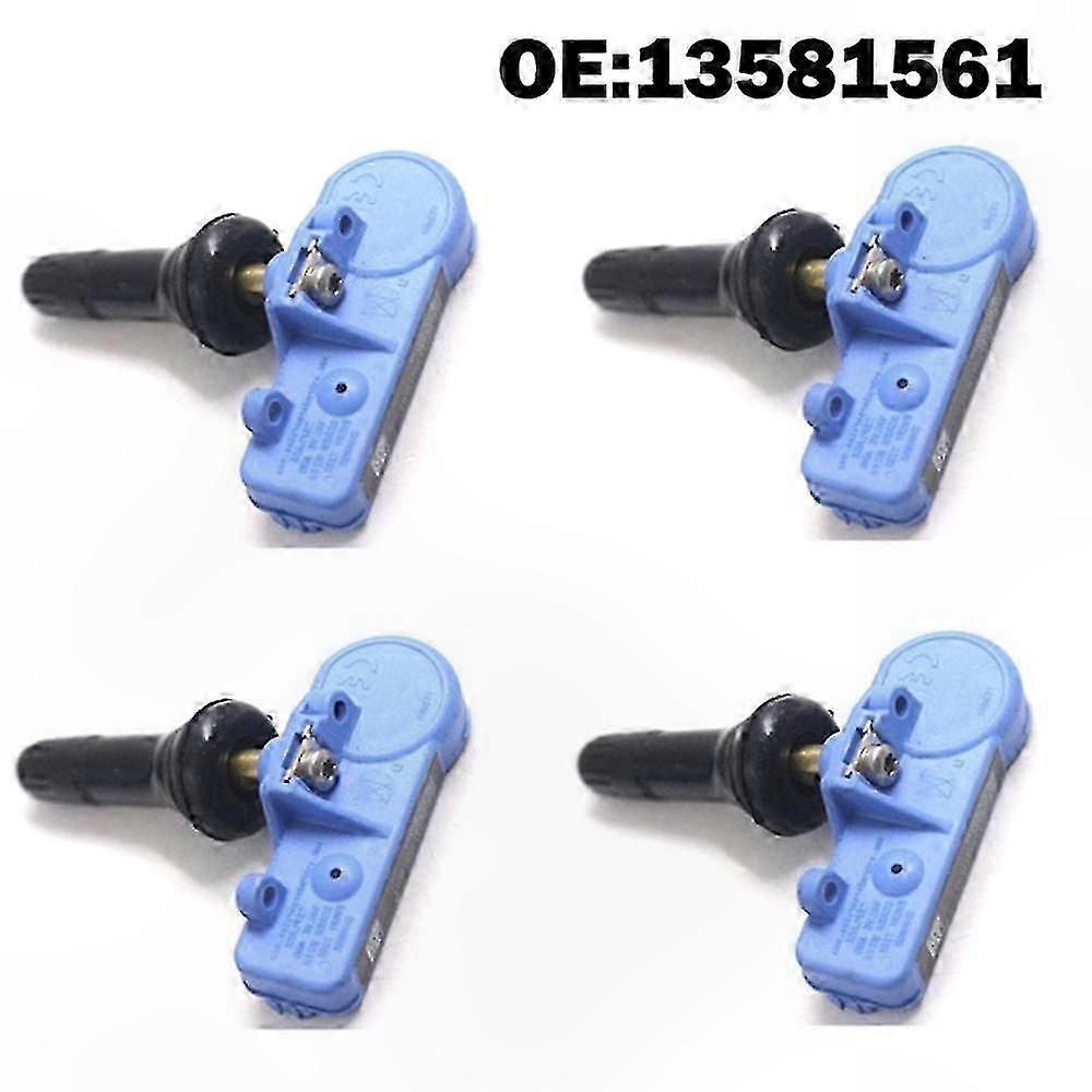 Universelles Tpms-sensorset (4 Stück) Für Pkw Mit Reifendruckkontrollsystem, Kompatibel Mit 13581561
