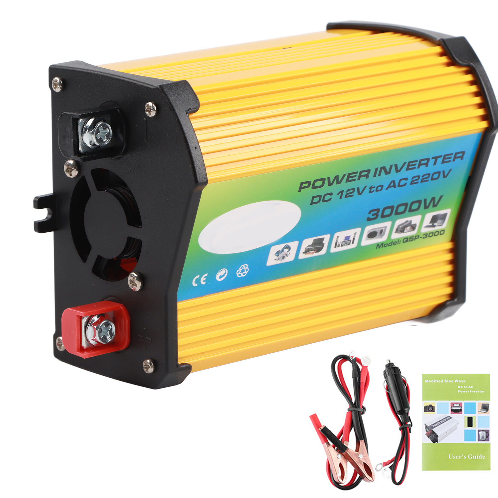 12v Auf 220v 300w Kfz-spannungswandler, Modifizierter Sinuswellenadapter Mit Zwei Usb-anschlüssen, Kfz-stromwandler.