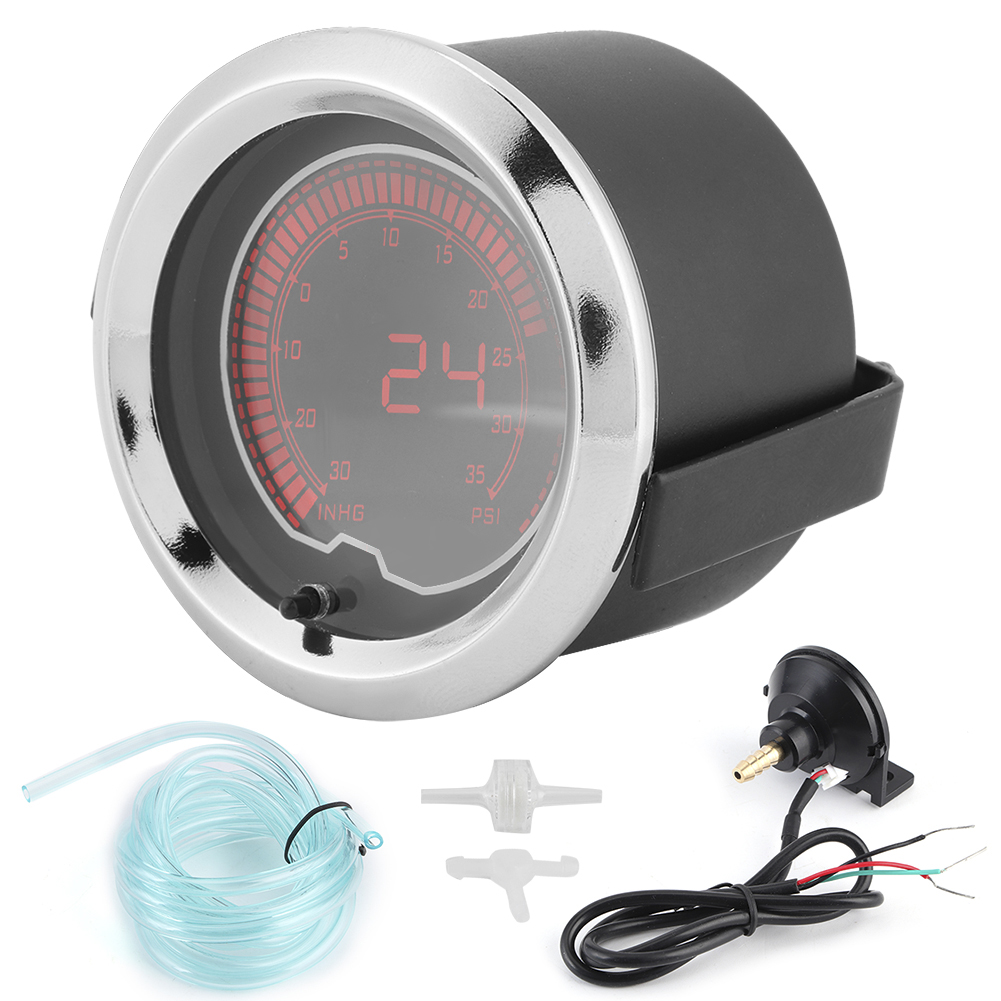 Universelles 2-zoll/52-mm-turboanzeigegerät Mit 7-farben-lcd-bildschirm, Ladedruckanzeige Für Autos, Drehzahlmesser Bis 10.000 U/min, Ersatzteil