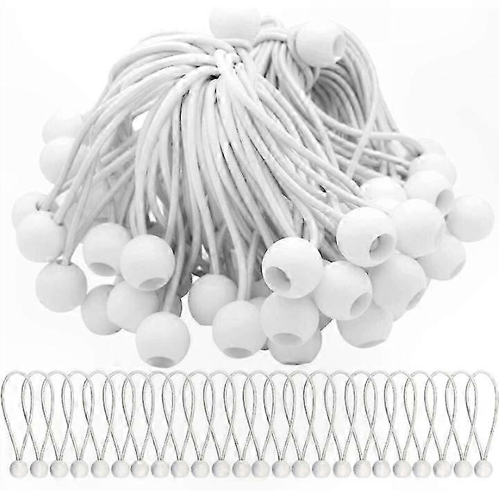 Packung Mit 50 Elastischen Bungee-seilen Mit Kugelenden Zur Befestigung Von Zelten, Festzelten, Bannern Und Planen