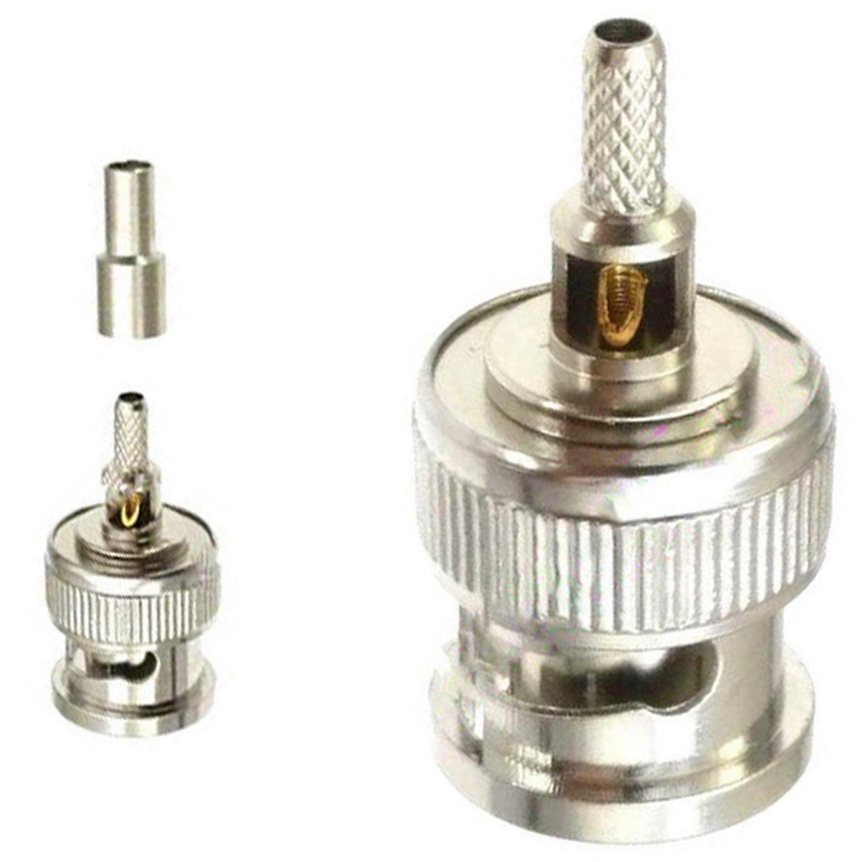Gerader Bnc-crimpstecker (männlich) Für Rg174-, Rg316- Und Rg179-kabel Robuster Koaxialstecker