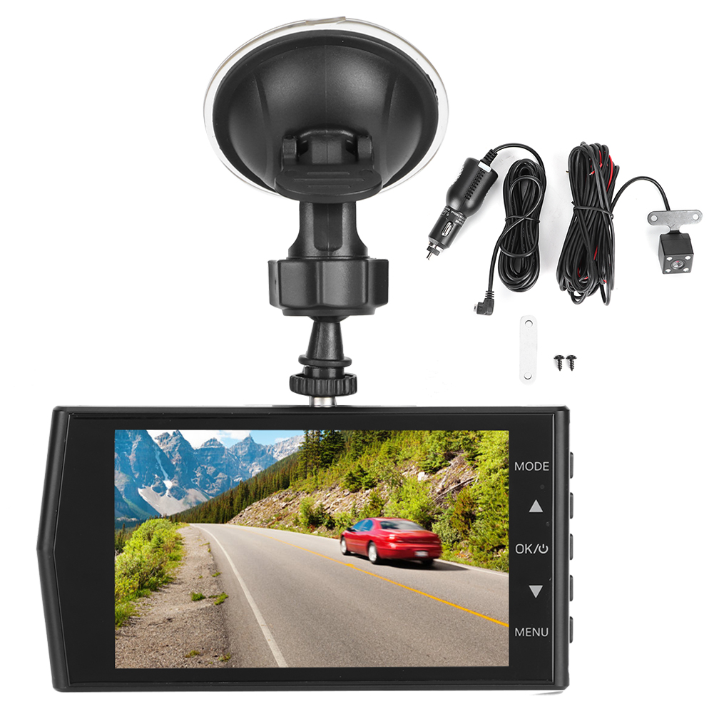 Auto-dashcam Mit 4-kanal-touchscreen, Integriertem G-sensor, Mov-videoaufzeichnung Und Hd-dashcam.