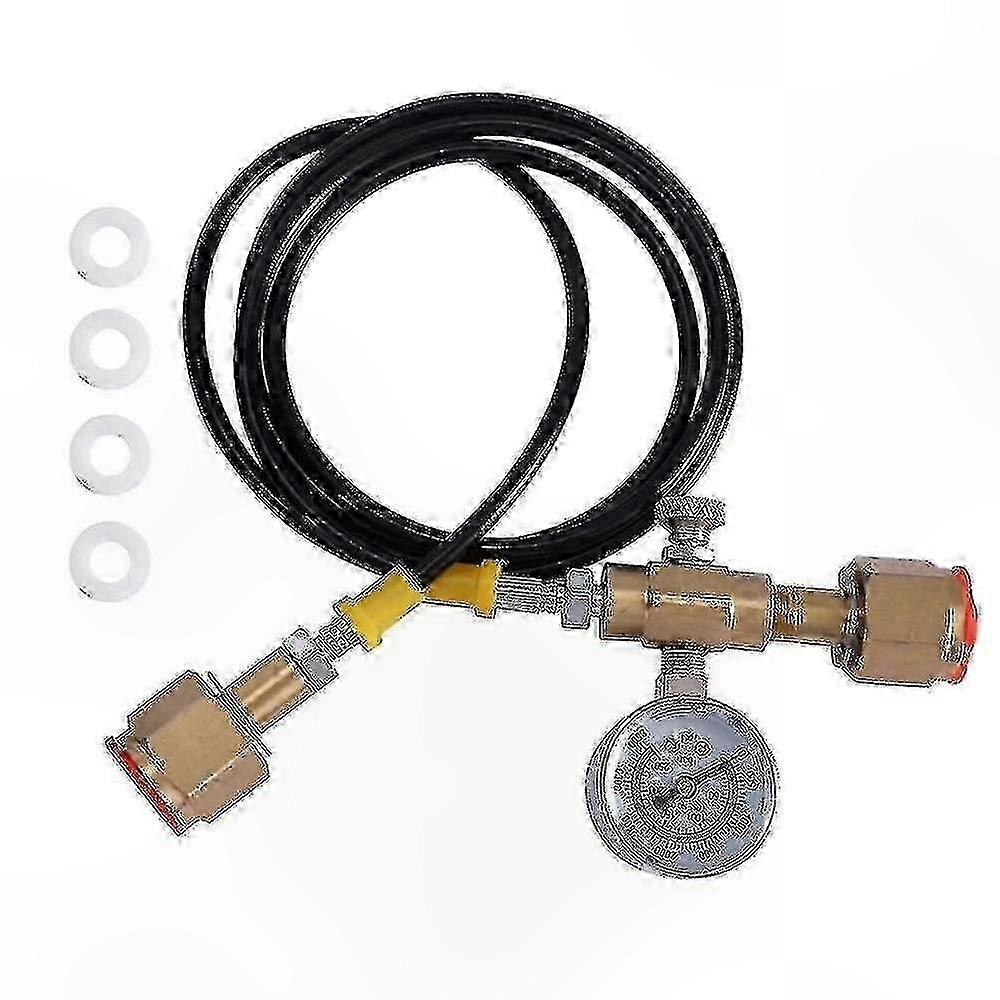 Doppelgasadapter Für Schweißflaschen, 1,5 M Schlauch, 250 Bar Anschlussset