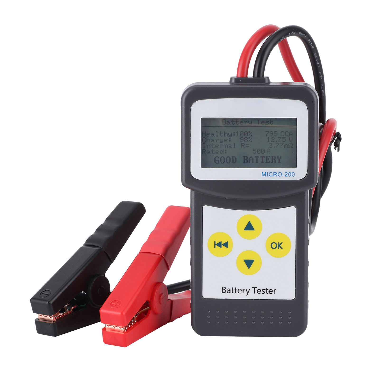 Micro-200 12v Batterietester Mit Usb-schnittstelle, Kaltstartstrom-kapazitätsanalysator, Kfz-diagnosegerät
