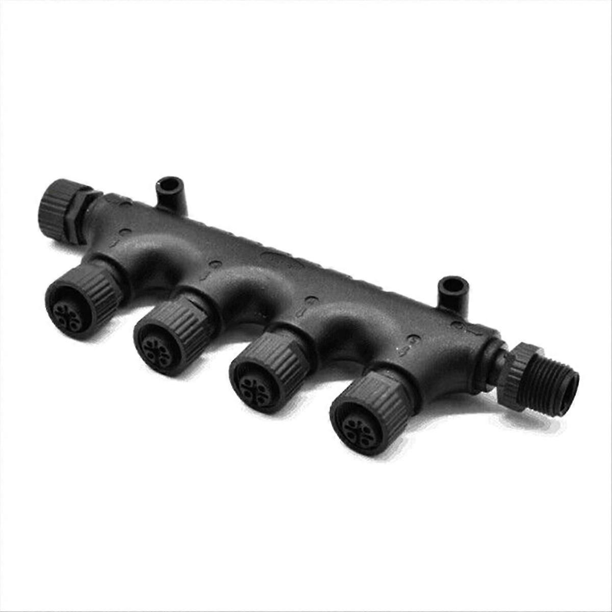 6-port 5-pin M12 Gewinde Ip67 Wasserdichtes Nmea2000-kabel, Robuster Marine-stecker Für Bootsnetzwerke, 6-fach Wasserdichtes Gehäuse, Wasserdichter Nmea 2000-adapter, Hochleistungs-marine-verkabelungs