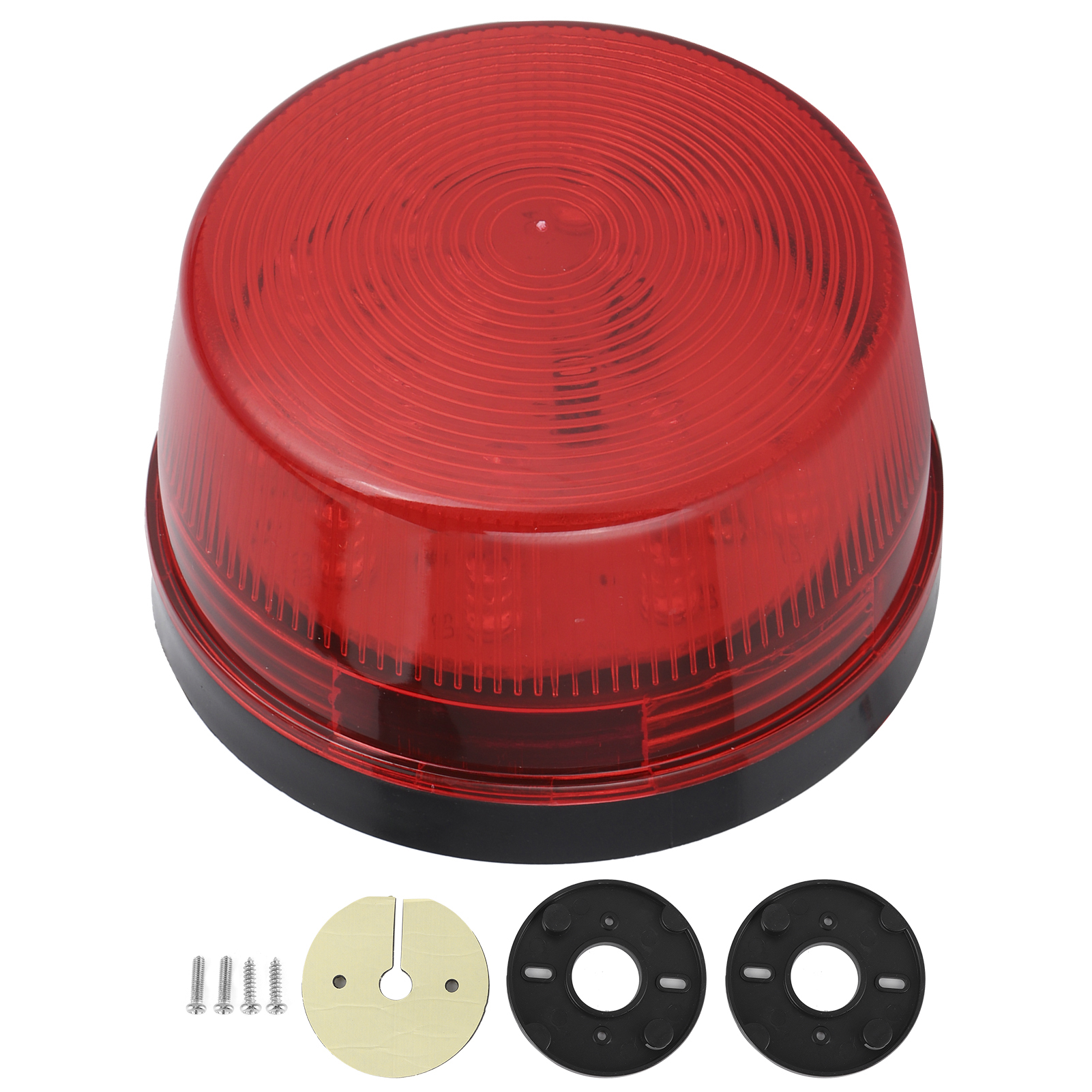 12v Led-notblitzleuchte, Rote Linse, Warnleuchte Für Wohnmobil, Wohnwagen, Lkw