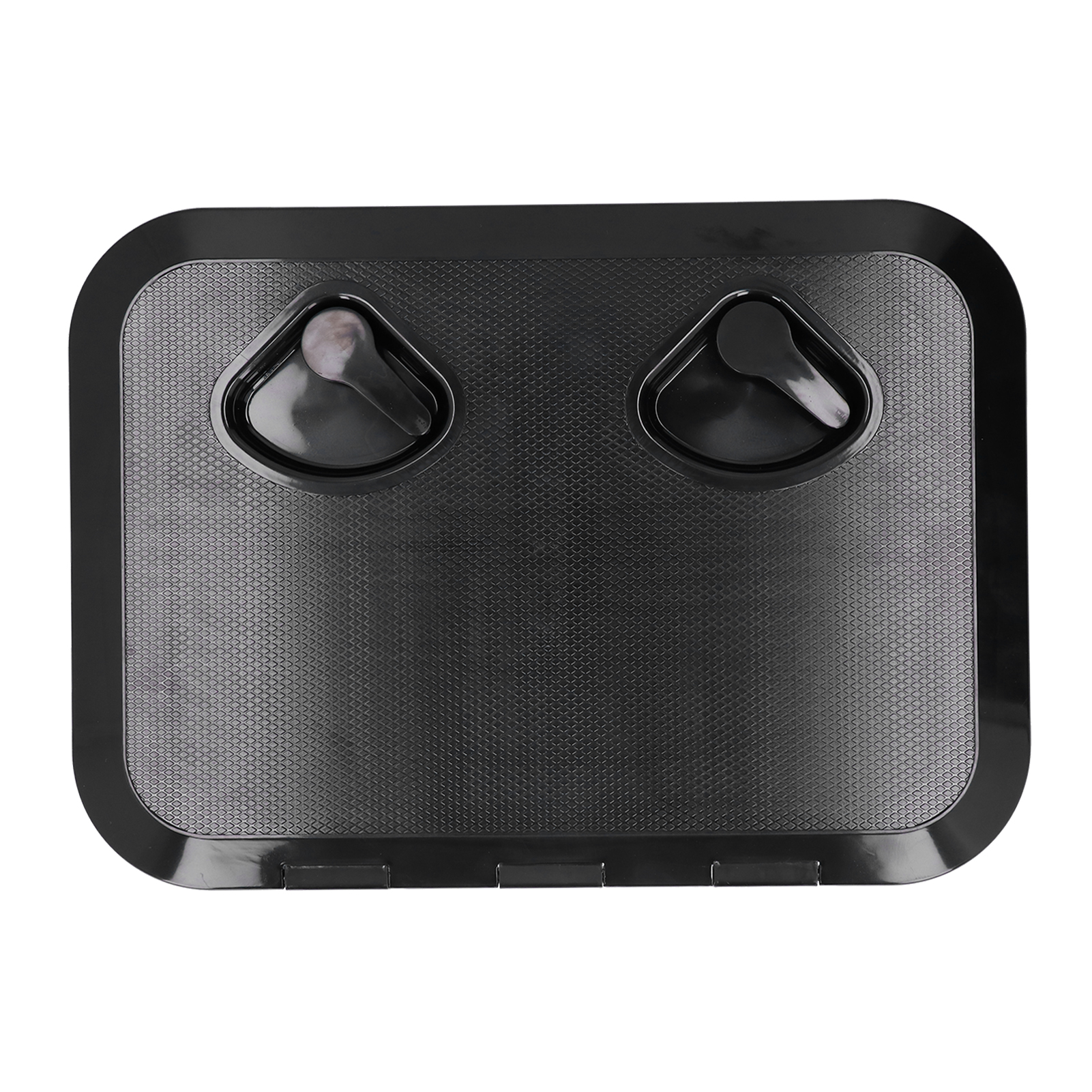 Uv-beständige Decksluke Mit Schloss Für Boote, 17-1/4 X 12-3/8 Zoll (schwarz)