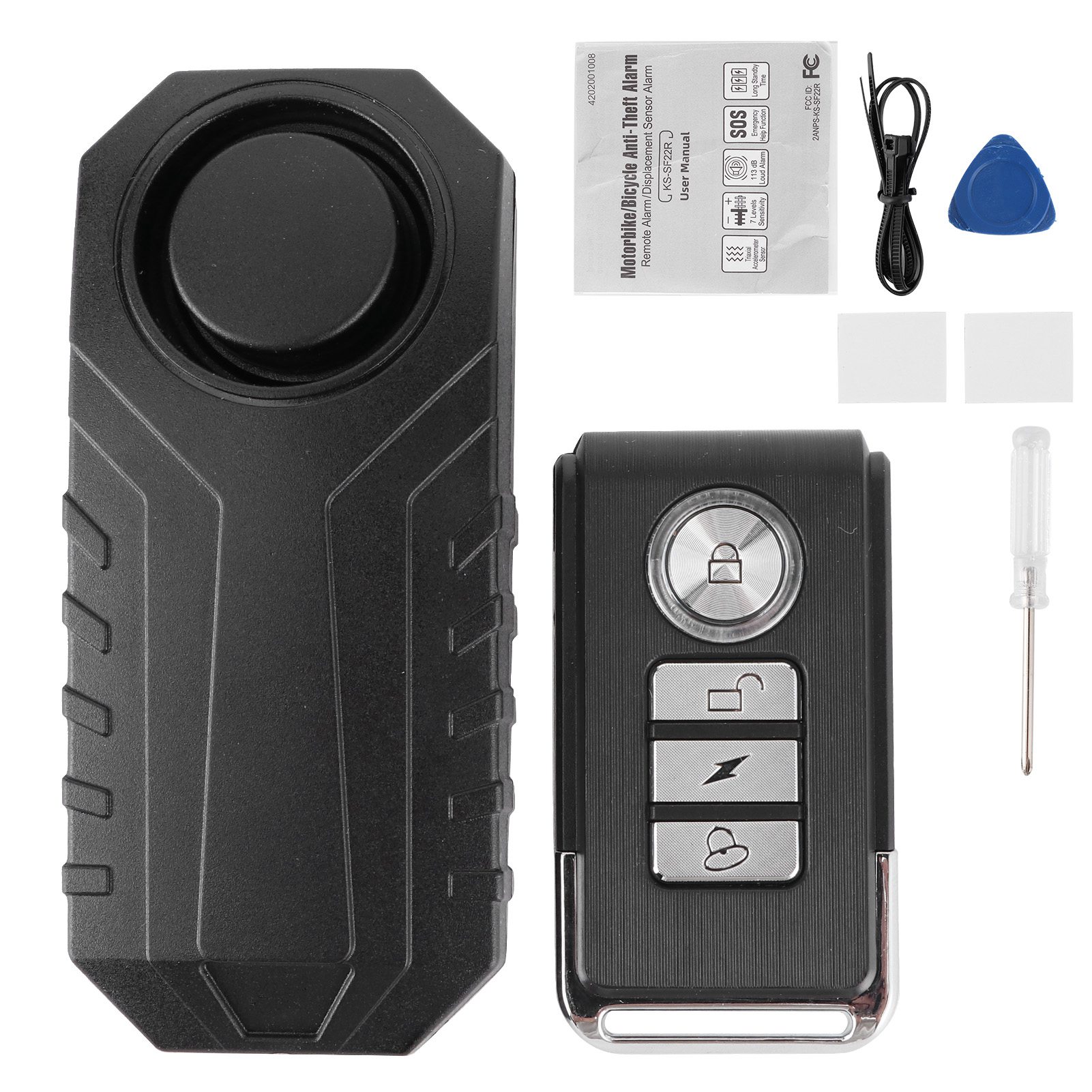 Motorrad-diebstahlalarmanlage Mit 113 Db Lautstärke, Fernbedienung, Drahtlosem Sicherheitssystem Mit Vibrationserkennung Und Einbruchschutz.