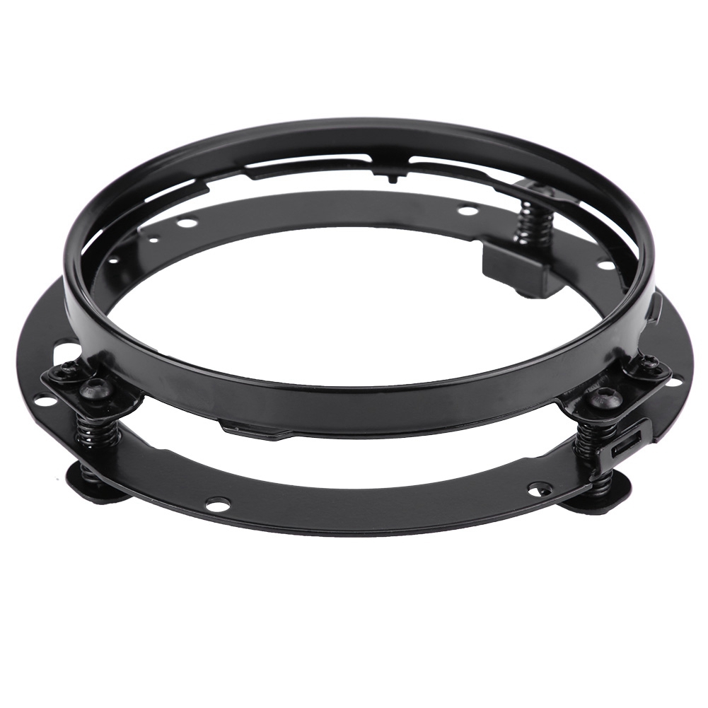 7" Schwarzer, Galvanisierter Zierring Für Motorradscheinwerferverlängerung, Rahmenhalterung