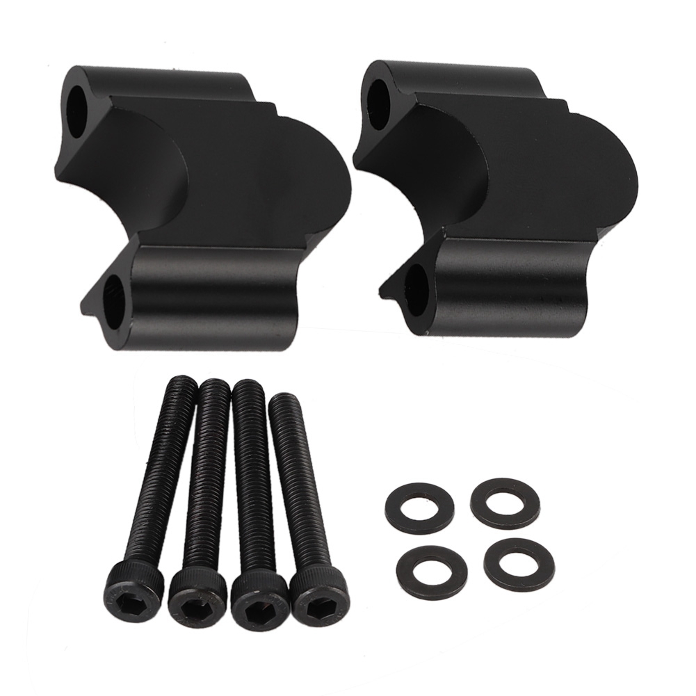 Universelle 7/8" (22 Mm) Lenkerhalterung Aus Aluminiumlegierung, Motorrad-lenkererhöhung, Schwarze Hebeklemme