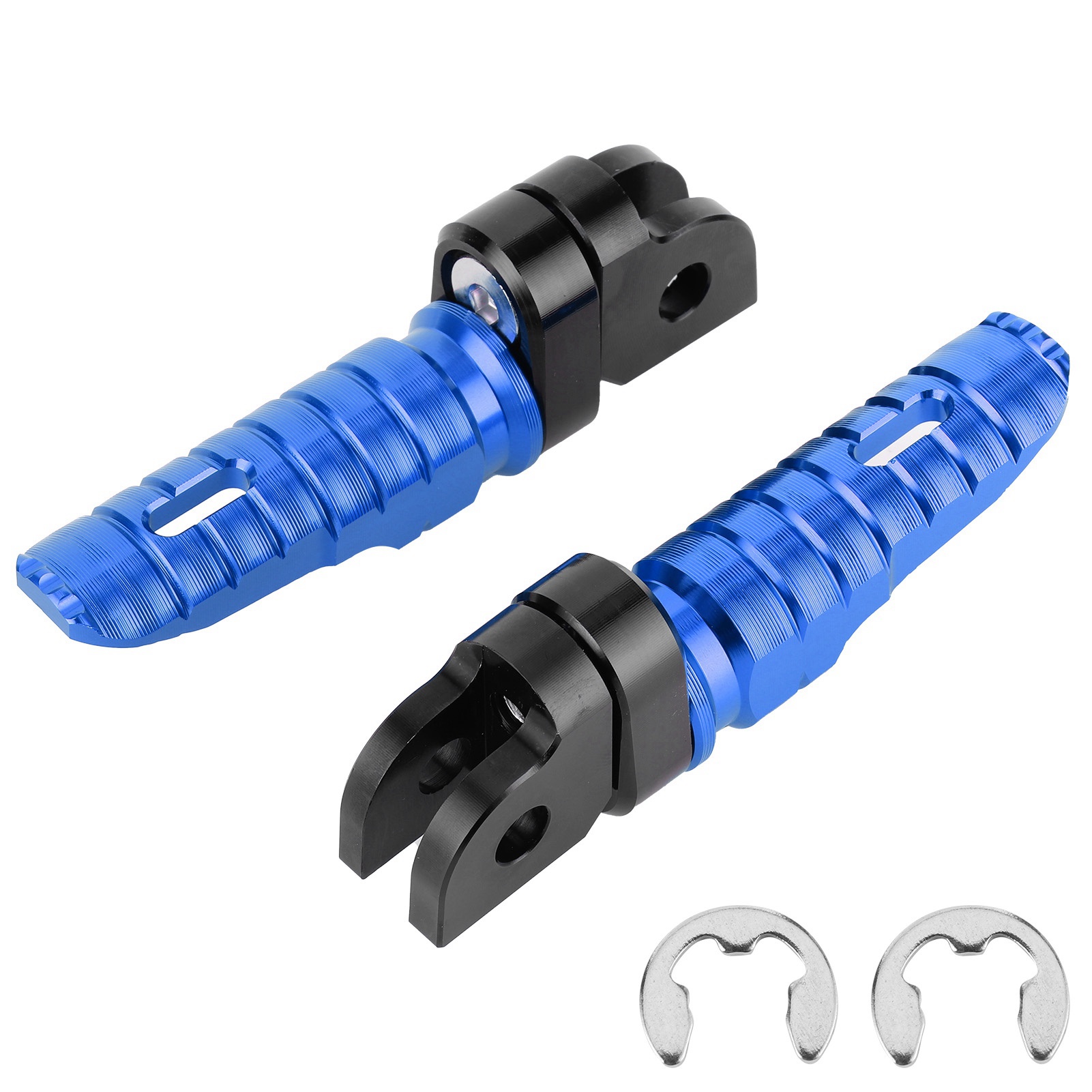 Linkes Und Rechtes Vorderes Motorrad-fußrastenset Für Yamaha Mt-03, Mt-25, Mt-07, Mt-09, R3, Xj6, Blau