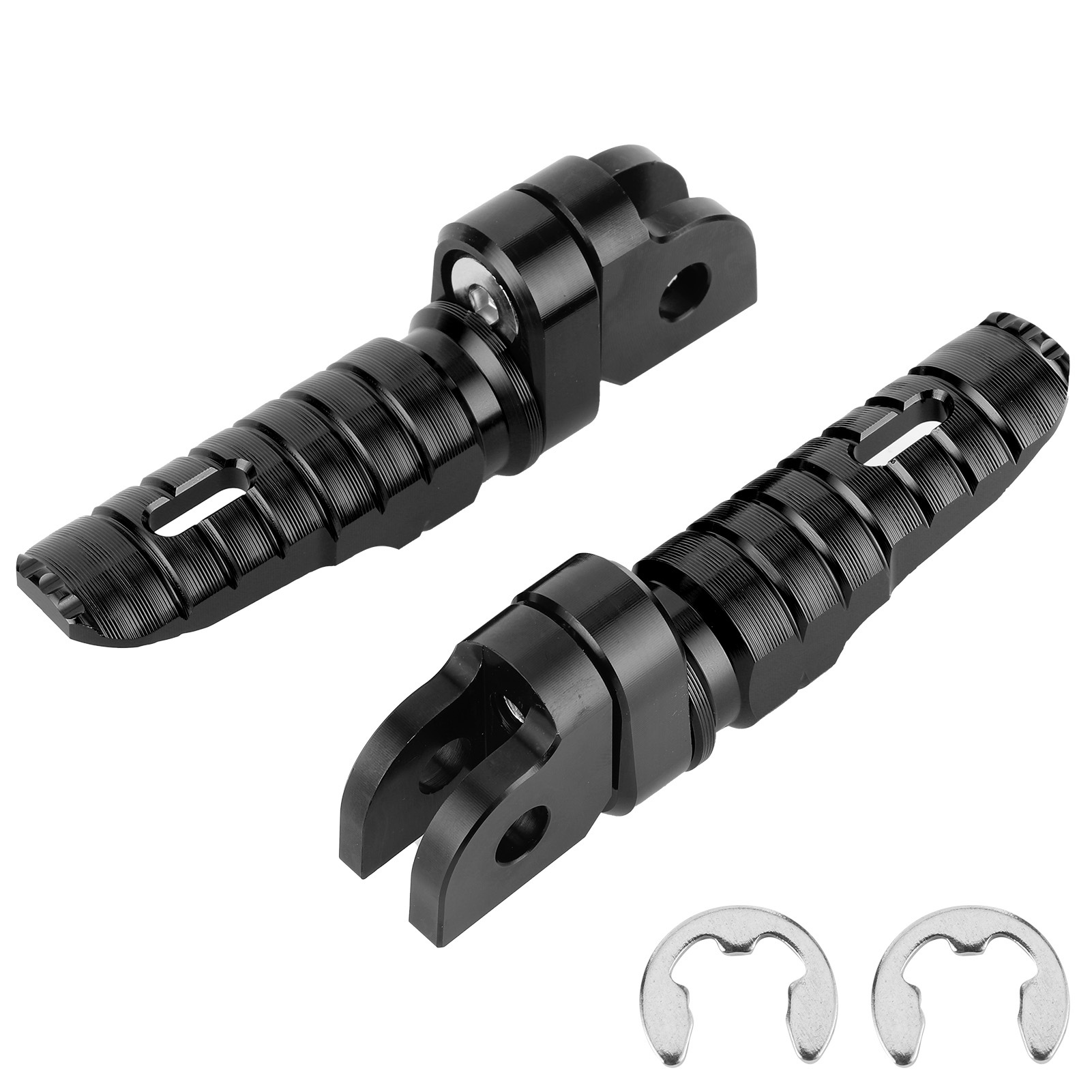 Linke Und Rechte Vordere Motorradfußrasten Für Yamaha Mt-03, Mt-25, Mt-07, Mt-09, R3, Xj6, Schwarzes Paar