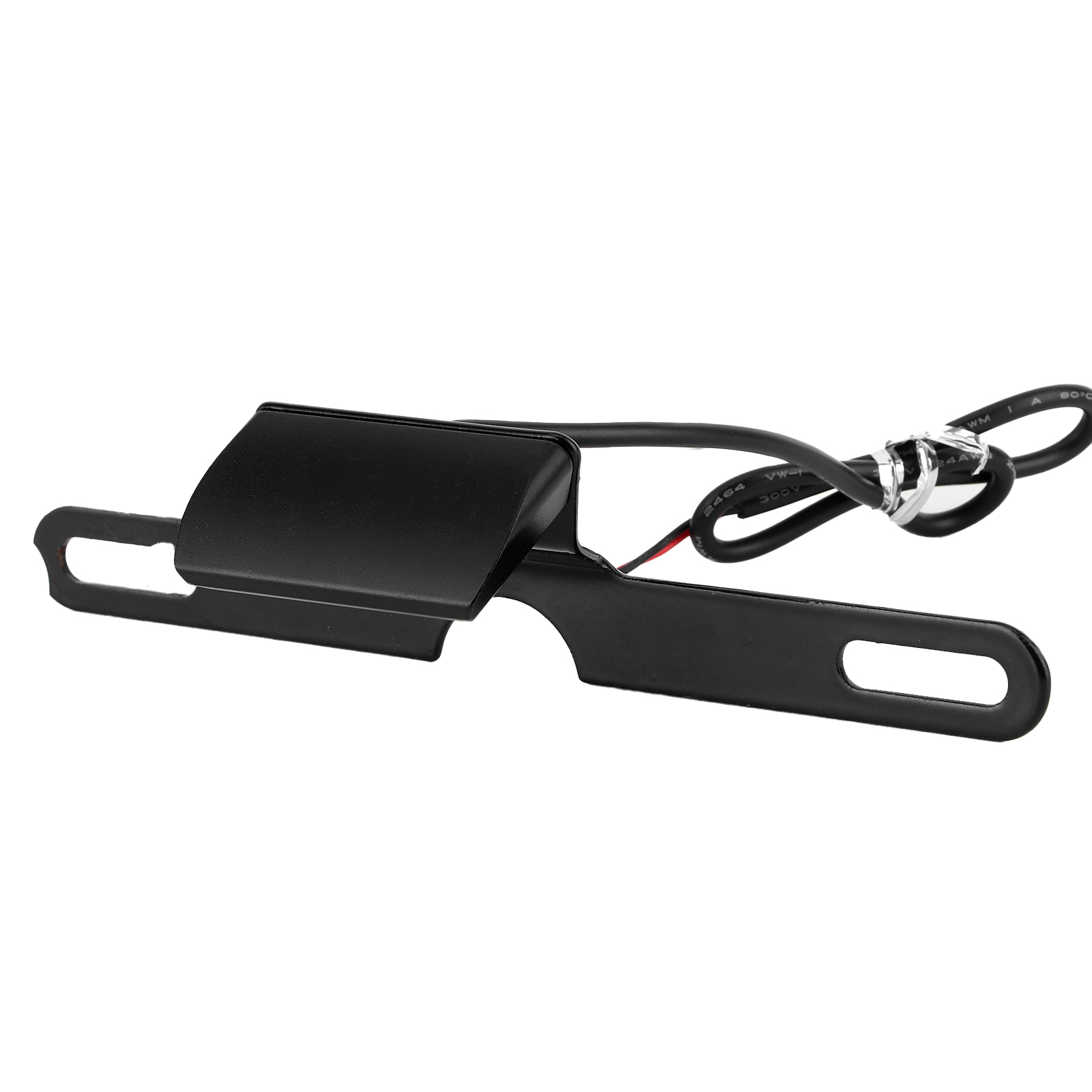 Universelle Motorrad-kennzeichenbeleuchtung, Schwarze Cnc-gefräste Aluminium-rückleuchte, 6-led-kennzeichenbeleuchtung, Montageleuchte
