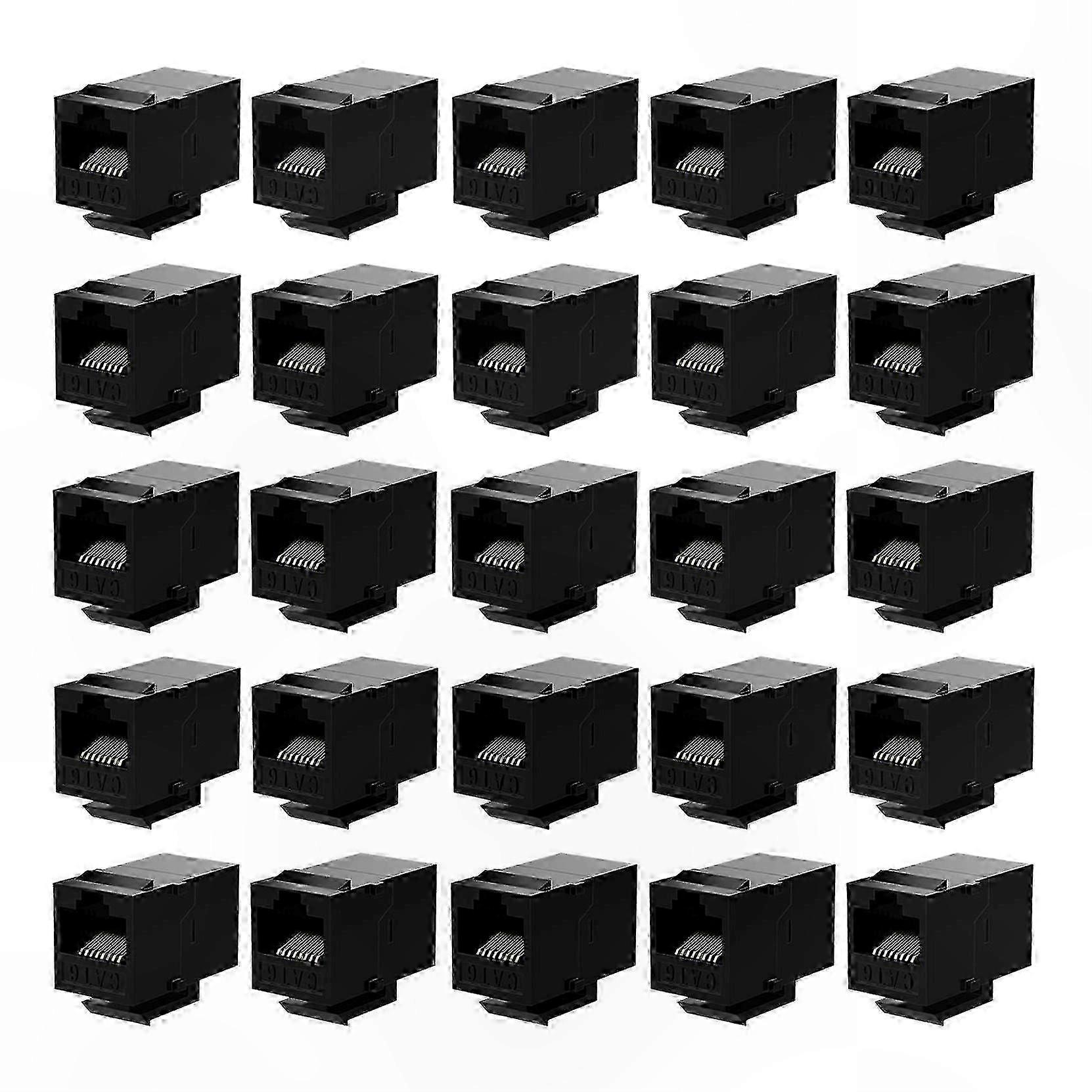25 Rj45 Cat6 Inline-stecker – Ethernet-adapter (buchse Auf Buchse), 25er-pack, Netzwerkkabelverlängerung