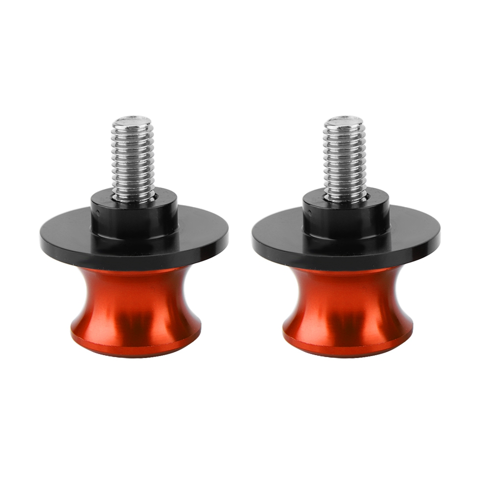 2 Stück 10 Mm Cnc-gefräste Motorrad-hinterradständer-drehpunkte, Schwingenaufnahmen, Orange