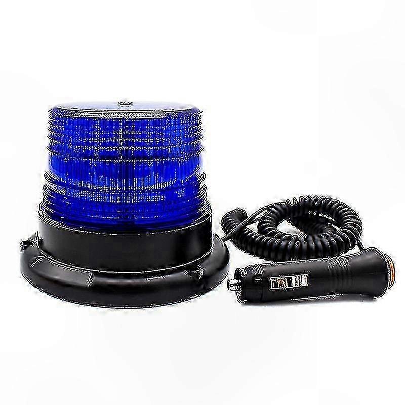 Magnetische Blaue Led-warnleuchte Für Fahrzeuge, Zigarettenanzünderanschluss, Auto-signalleuchte, Starker Magnet, Für Den Einsatz Im Auto, 12v.