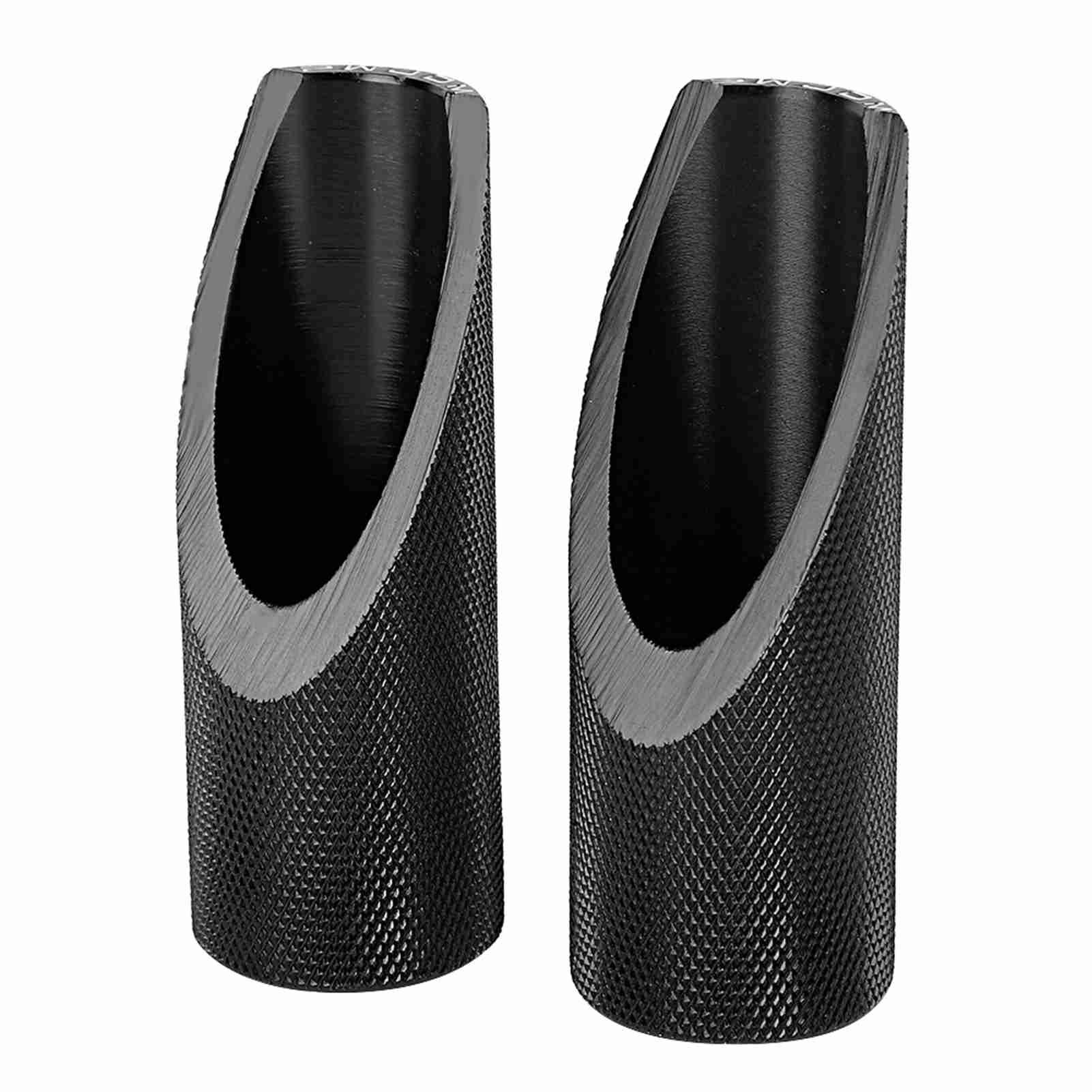 2 Schwarze Motorrad-fußrastenhalterungen Aus Aluminiumlegierung, Motorrad-fußrastenzubehör (2er-set).