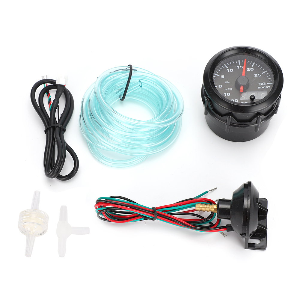52-mm-led-ladedruckanzeige Mit 7 Farben Für Fahrzeugtuning, Druckanzeige-kit