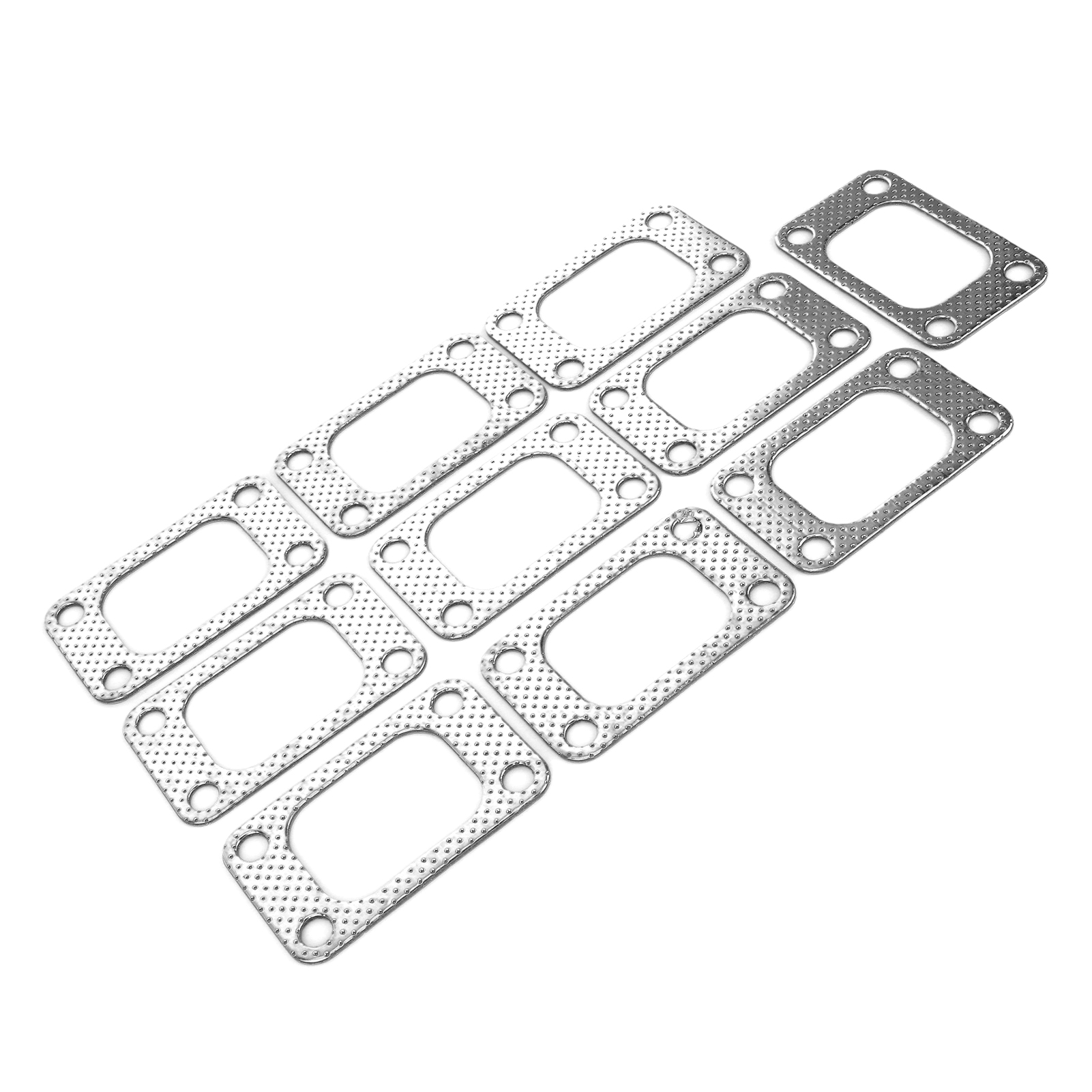 10 T3-turboflanschdichtungen Aus Graphit Und Aluminium, Passend Für Die Motoren T34, T35, T38 Und Gt35, Kompletter Satz Mit 10 Stück