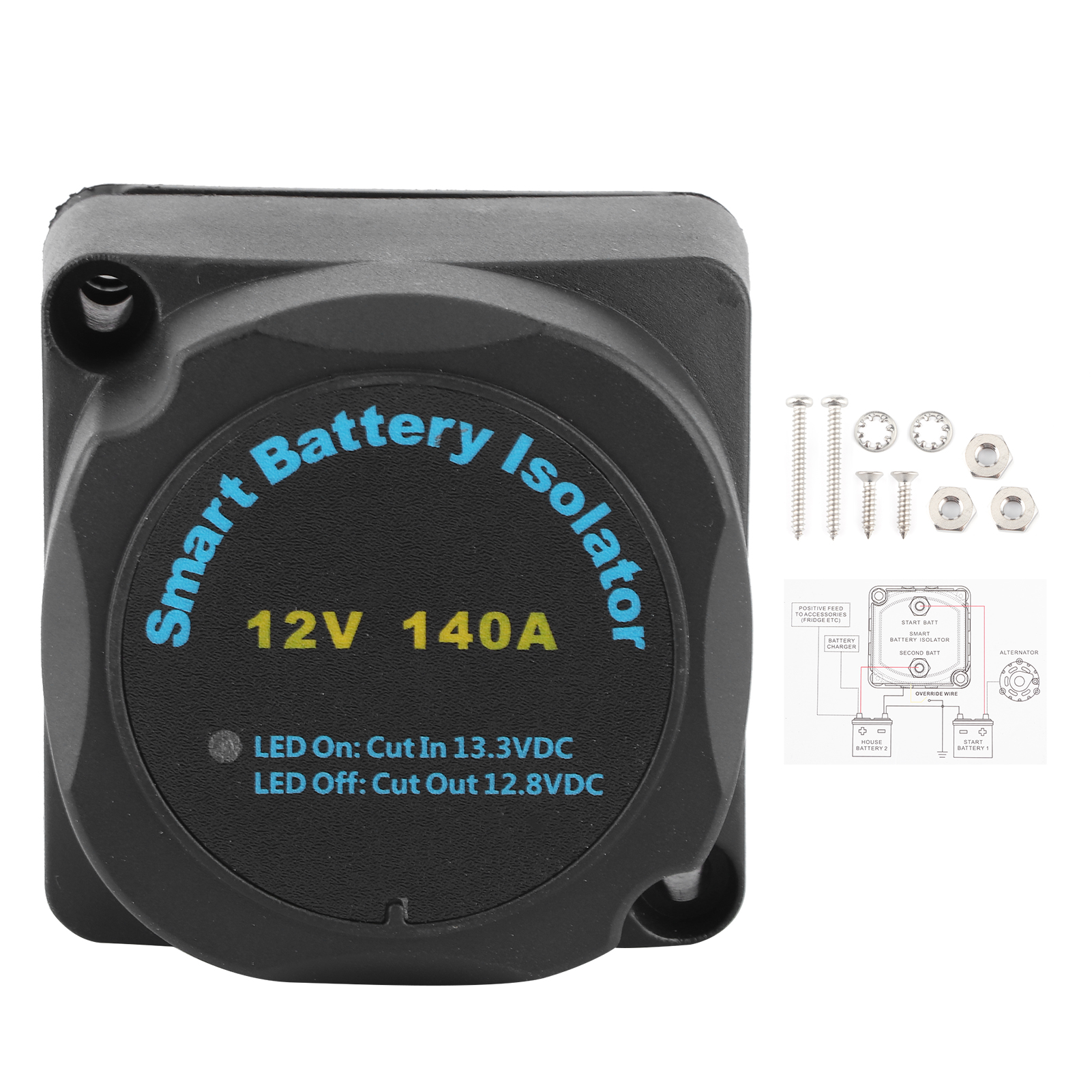 Intelligentes 12v 140a Vsr-empfindliches Relais Für Doppelbatterien - Trennrelais B0401-00101, Kompatibel Mit Atvs, Utvs, Booten Und Wohnmobilen