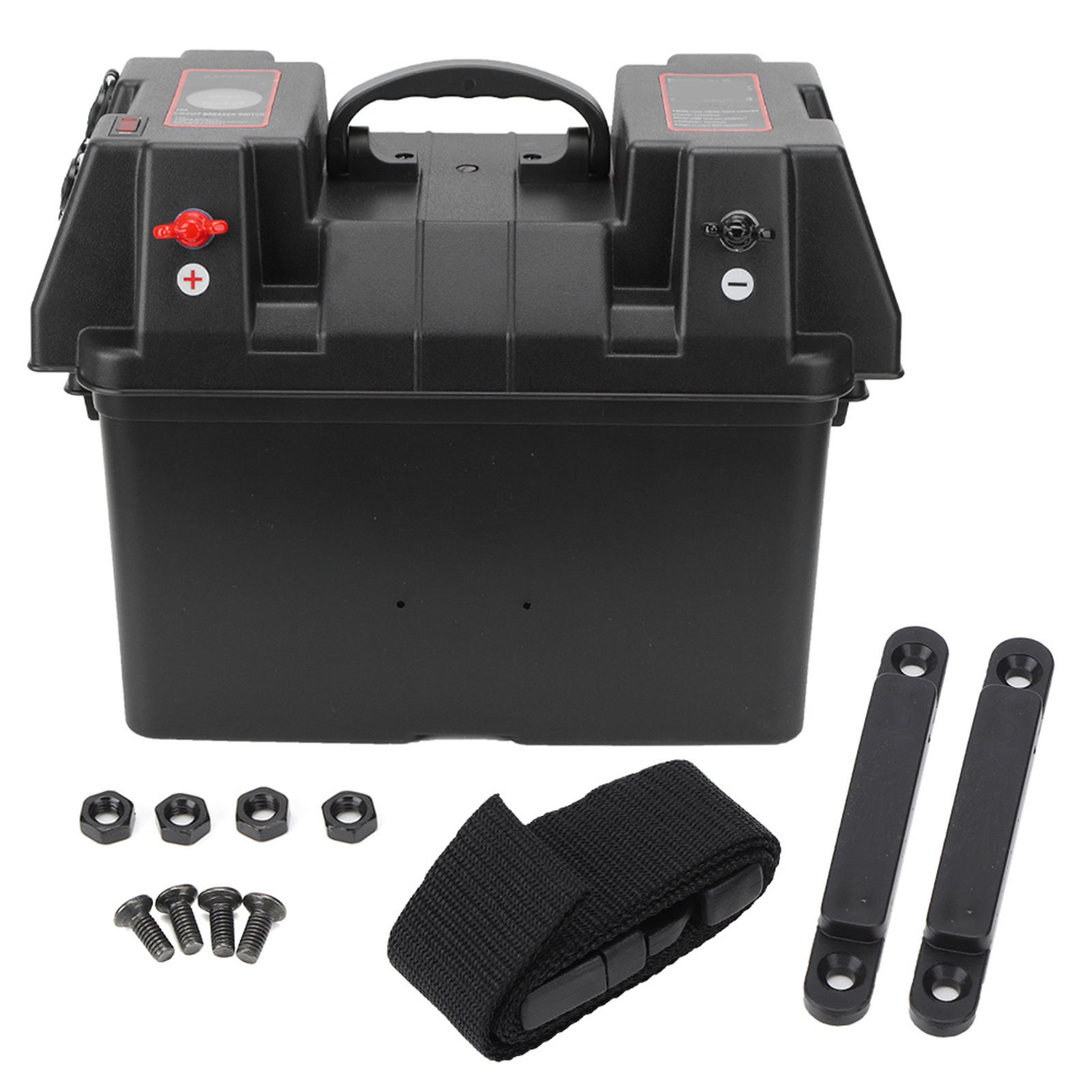 12v Multifunktionale Smart-batteriebox Mit Voltmeter Und Usb-autoladegerät Für Boote Und Wohnmobile