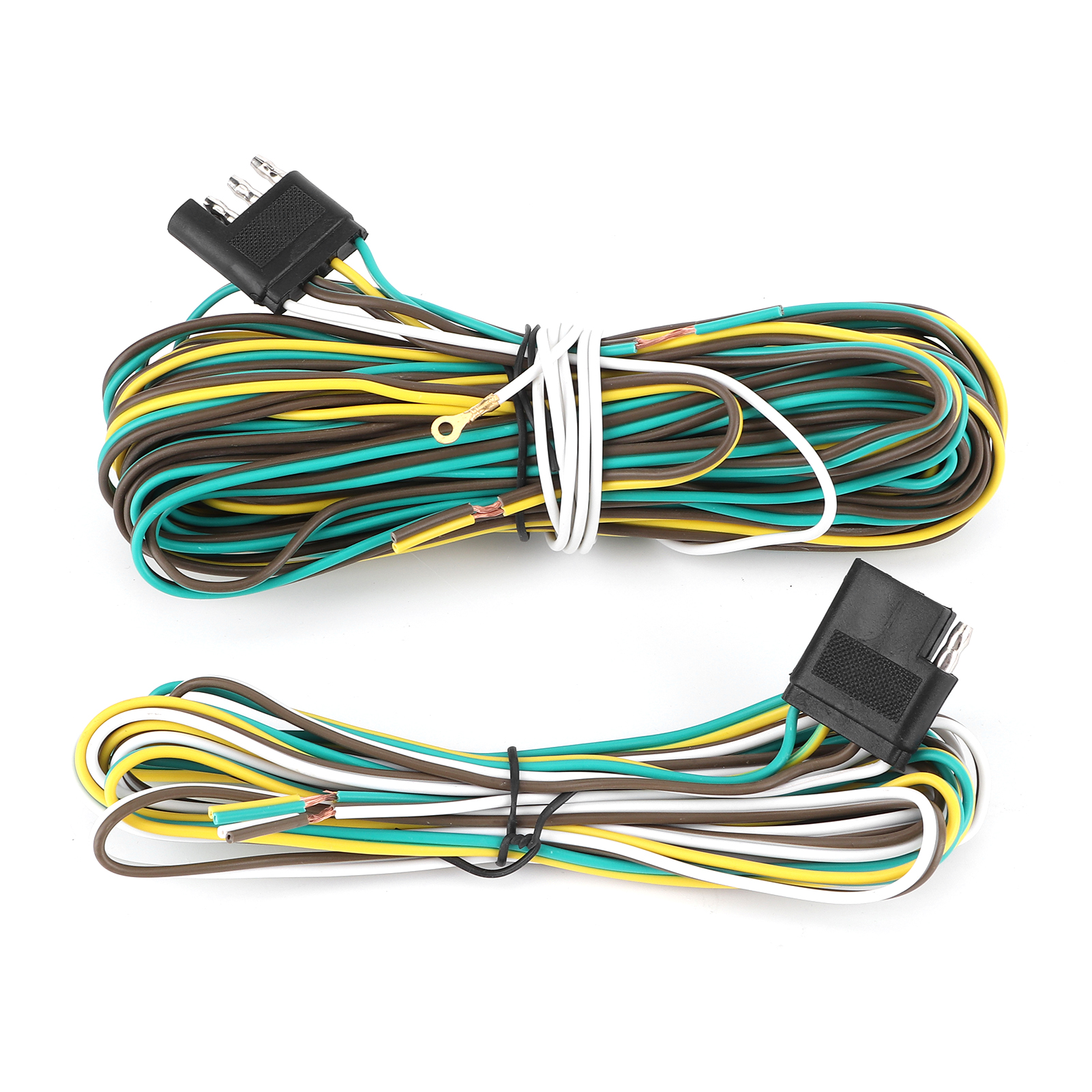 36 Fuß Anhänger-verkabelungsverlängerungsset (8,5 + 2,4 M), 4-adrig, Flacher 4-pin-stecker Mit Stecker Und Buchse