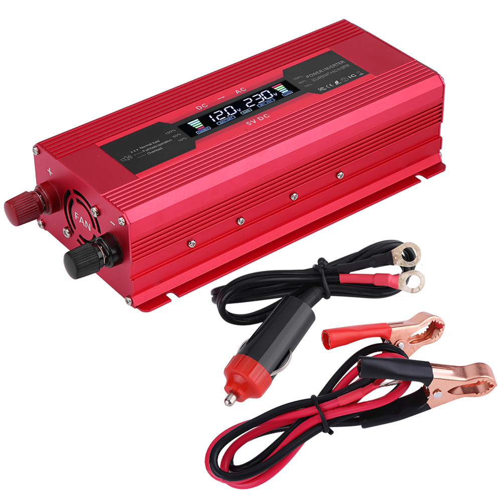 1000w Dc 12v Auf Ac 110v Spitzenleistung 2000w Dual-usb-kfz-spannungswandler (110v Us)