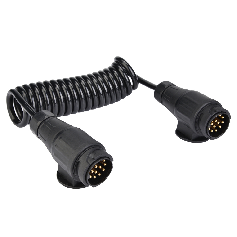 13-poliger 7-poliger Federkabelstecker Für Anhänger- Und Wohnwagen-zugkabeladapter